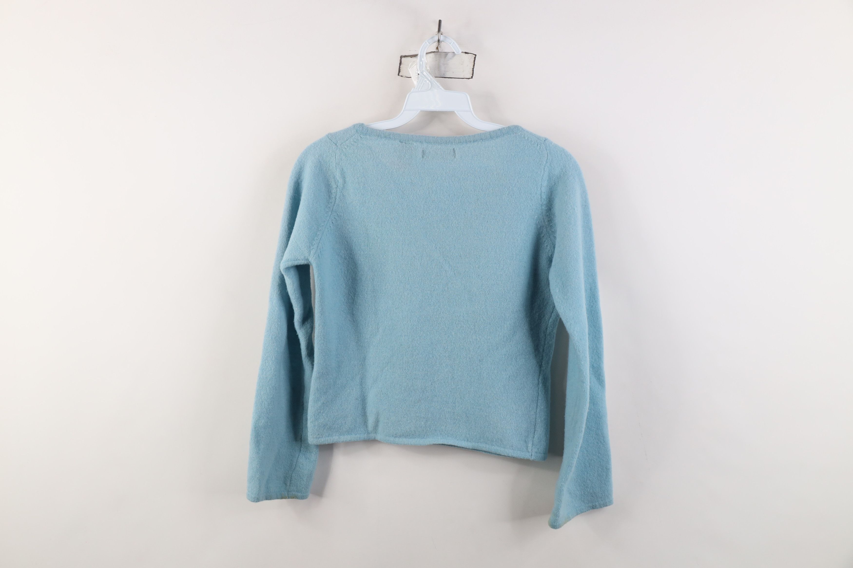 Vintage Vintage 90s Babydoll Flower Lambswool Cropped Sweater Size S / US 4 / IT 40 - 13 Thumbnail