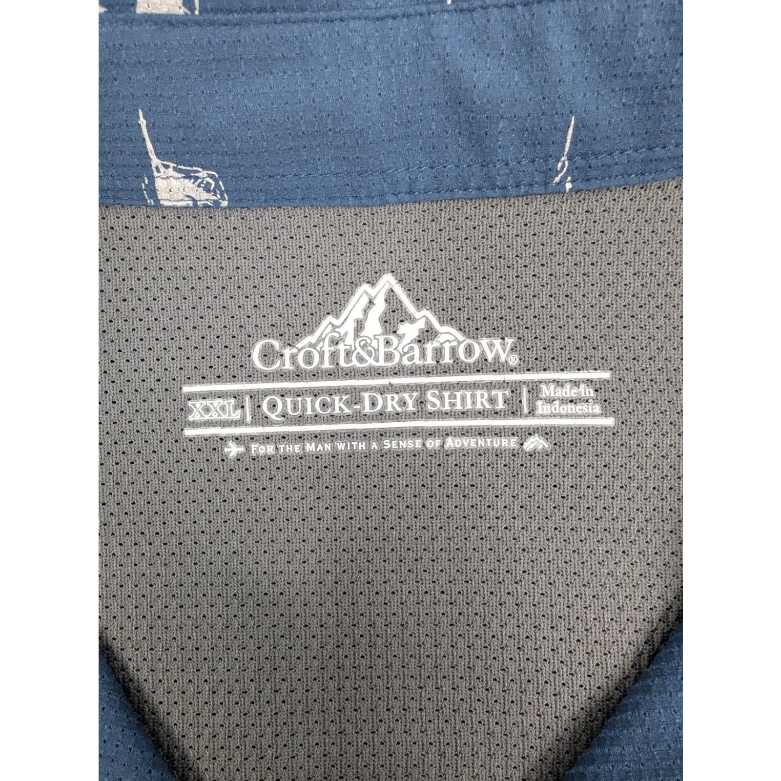 Croft & Barrow Croft & Barrow Shirt Mens Quick Dry Short Sleeve Sailboat Lighthouse XXL Vented Size US XXL / EU 58 / 5 - 7 Thumbnail