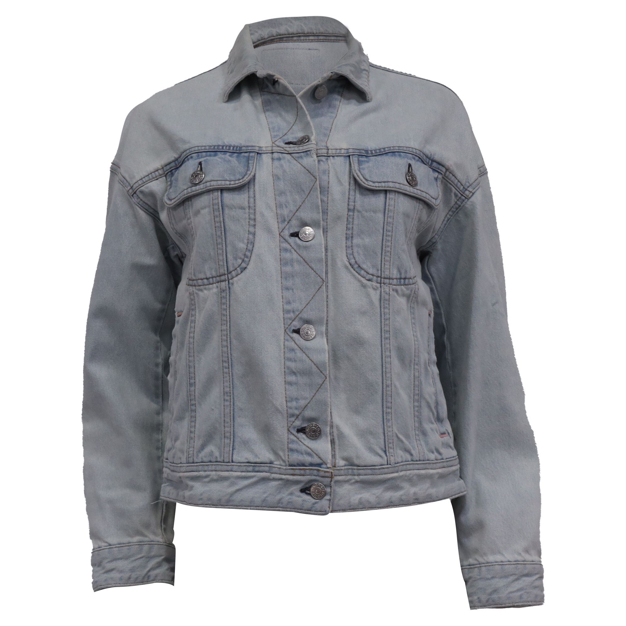Acne Studios Acne Studios Button-Down Jacket in Bluer Cotton Denim Size XS / US 0-2 / IT 36-38 - 1 Thumbnail