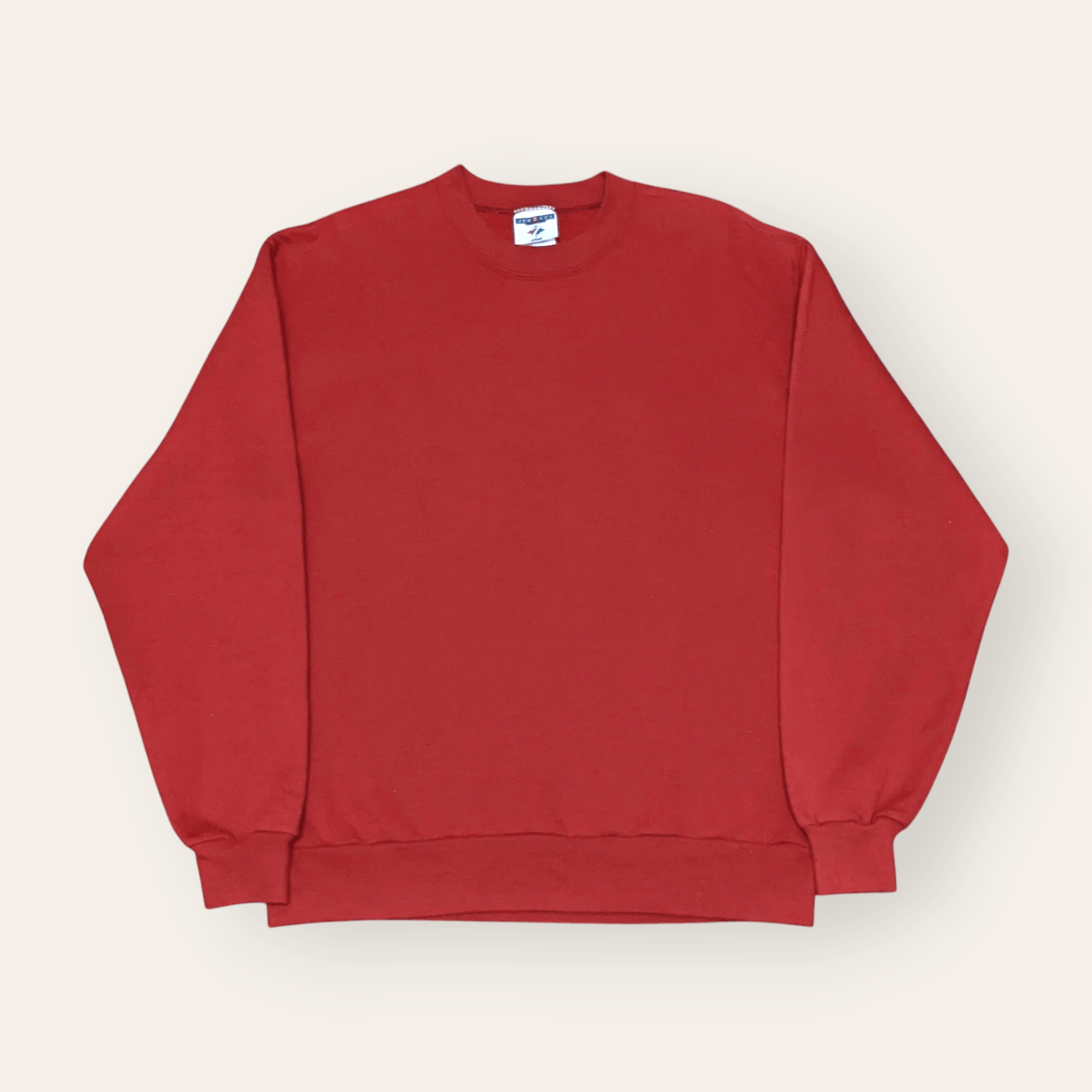 Jerzees × Unsound Rags × Vintage Vintage 90s Jerzees Red Maroon Plain Crewneck Sweatshirt Size US M / EU 48-50 / 2 - 1 Thumbnail