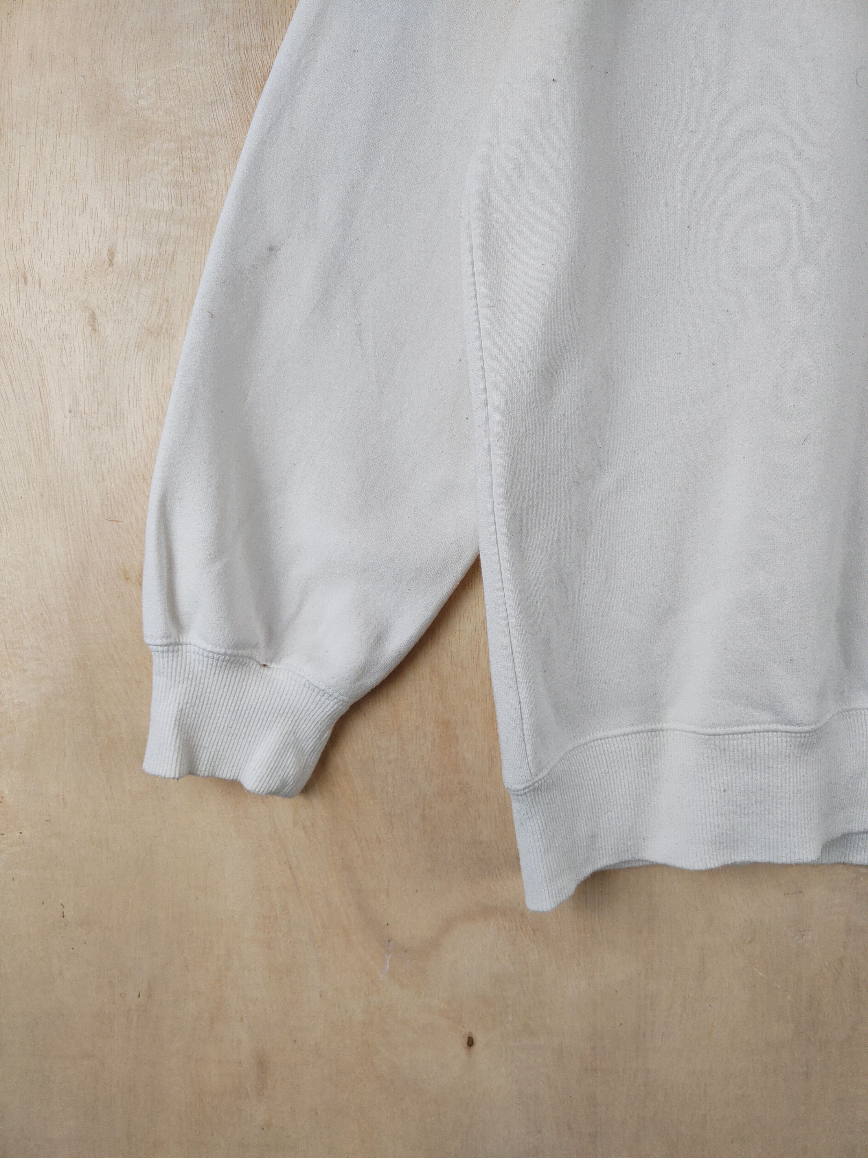 GU GU White plain vintage Sweatshirts #2633 Size US L / EU 52-54 / 3 - 4 Thumbnail