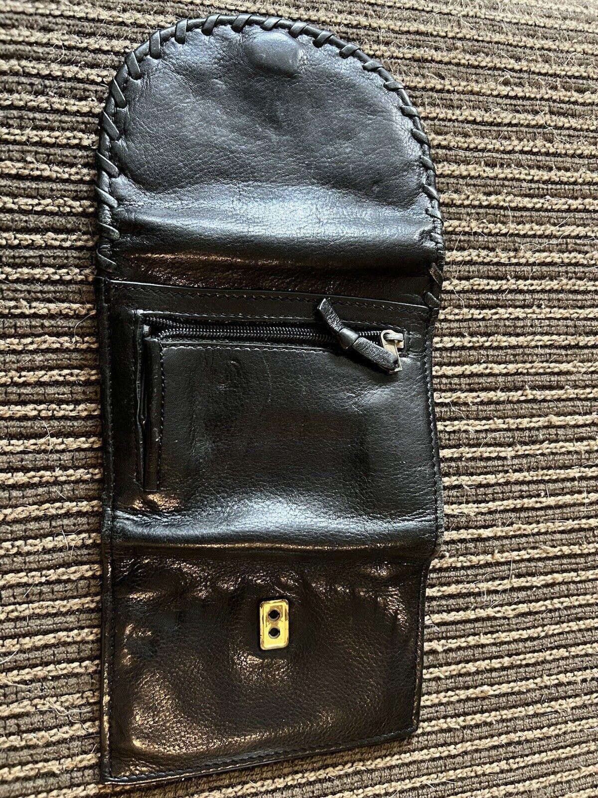 Designer black leather wallet womens Size ONE SIZE - 8 Thumbnail