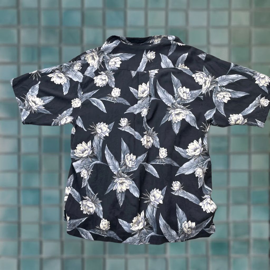 Vintage Jamaica Jaxx Shirt Mens Medium Black Silk Hawaiian Tropical Floral Print Resort Size US M / EU 48-50 / 2 - 1 Thumbnail