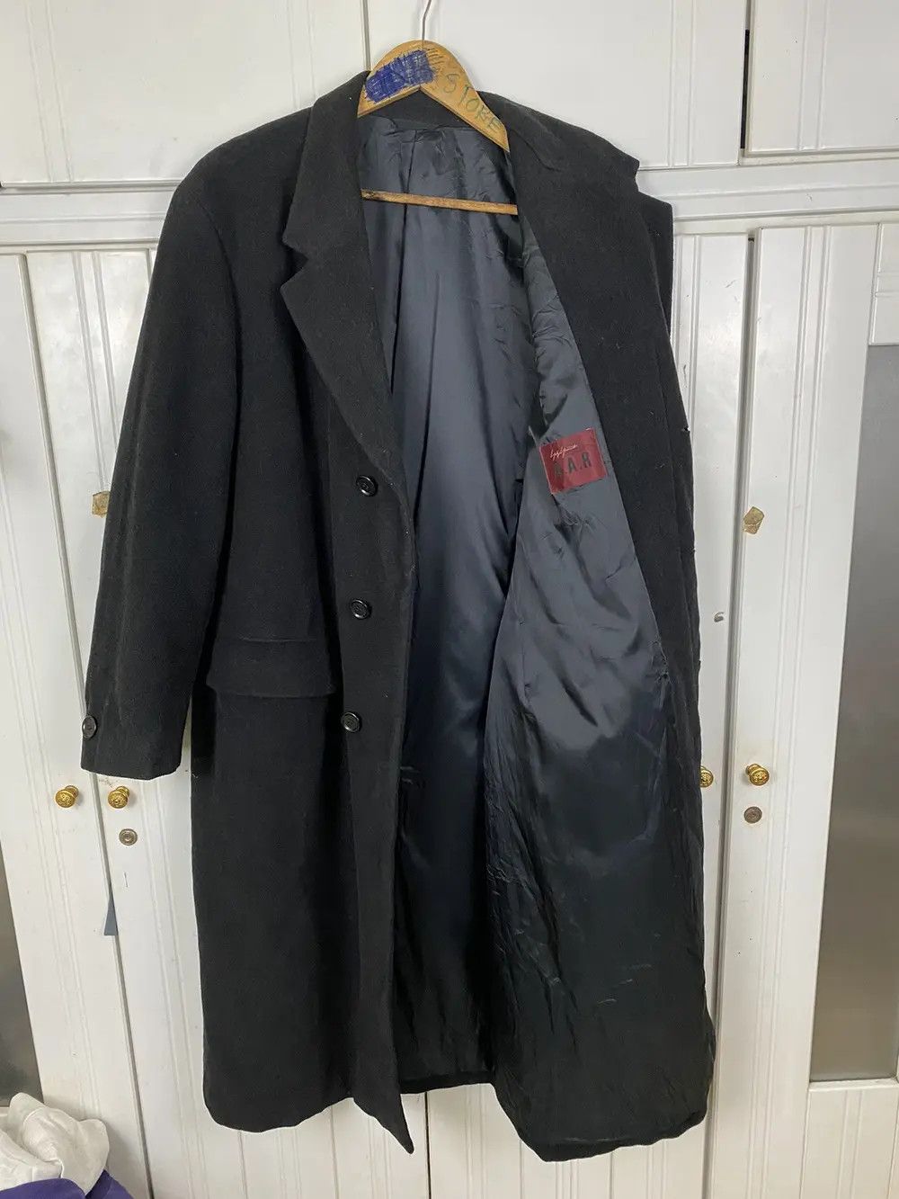 Yohji Yamamoto 🔥YOHJI YAMAMOTO 🔥 Wool Long Jacket Size US L / EU 52-54 / 3 - 3 Thumbnail