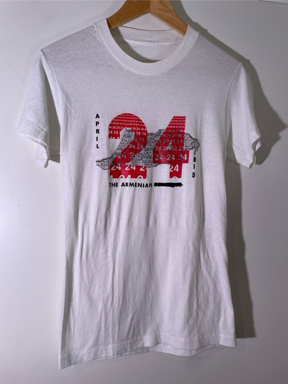 Vintage 80’s 90’s VTG Vintage Armenian History April 1915 Retro Tee Size US M / EU 48-50 / 2 - 1 Thumbnail