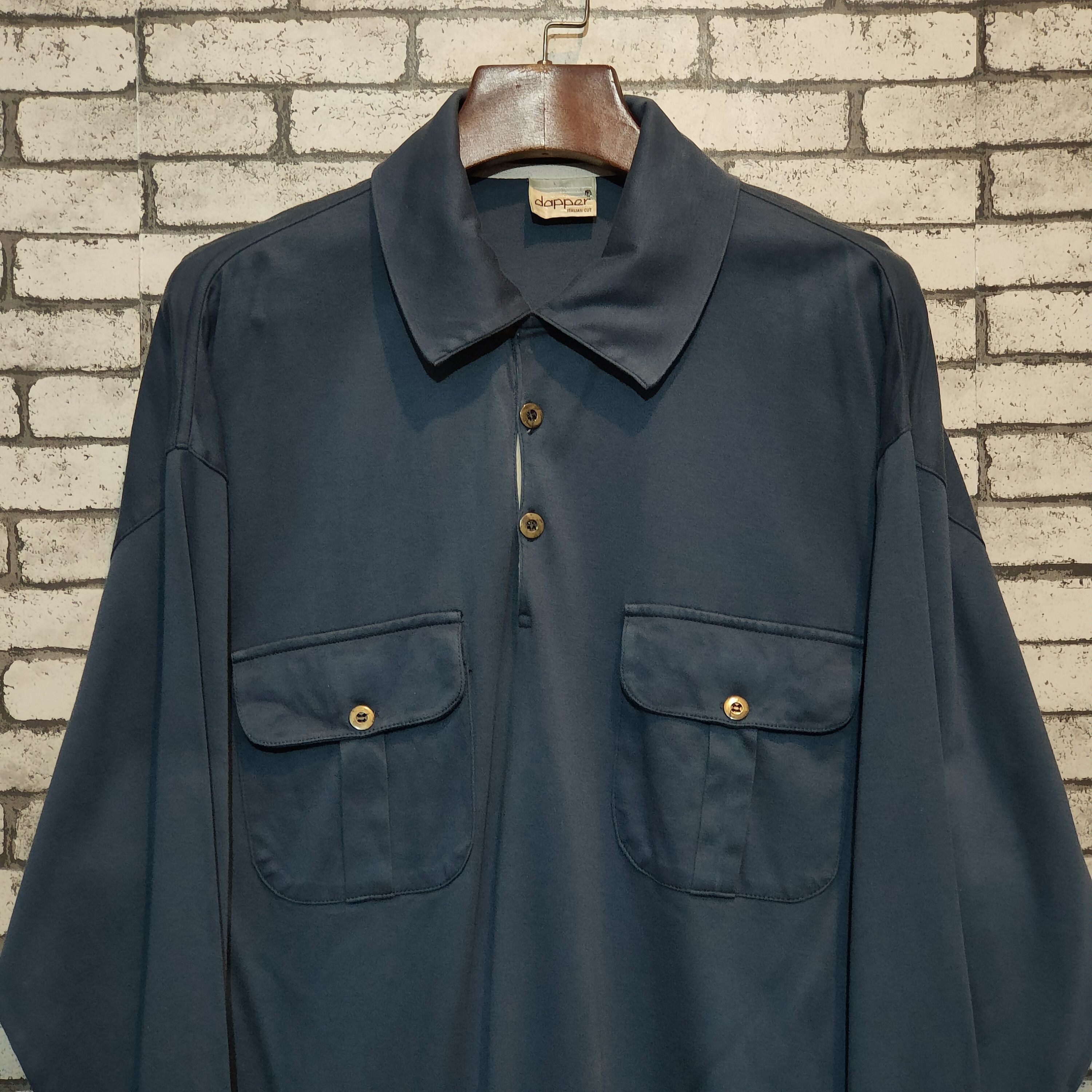 Other 🔥DAPPER Long Sleeve Polo Shirt Size US S / EU 44-46 / 1 - 2 Thumbnail