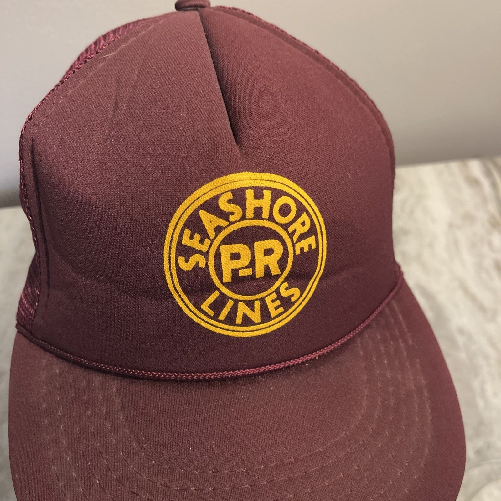 Vintage Vtg NWOT Seashore Lines Railroad Cap Hat Mesh Back Rope 90’s Size ONE SIZE - 2 Thumbnail