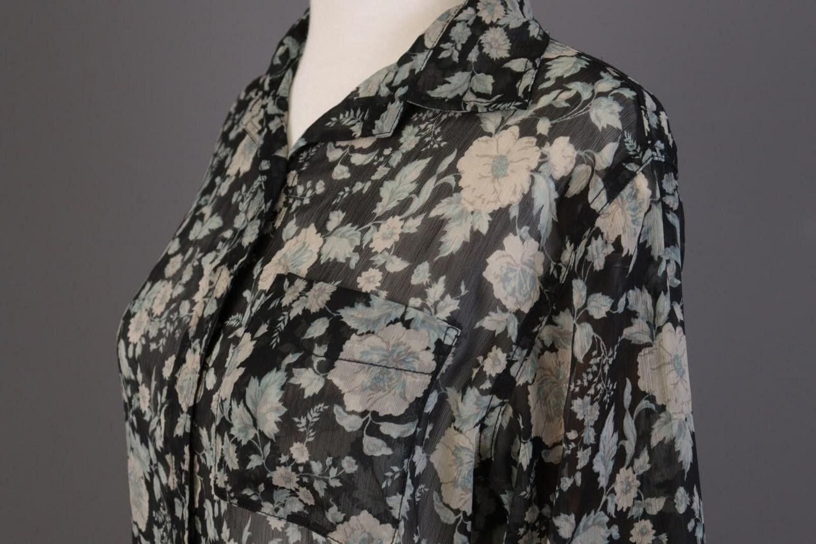 Denim & Supply Ralph Lauren Denim & Supply Ralph Lauren Balck Floral Shirt Size S Size S / US 4 / IT 40 - 7 Thumbnail