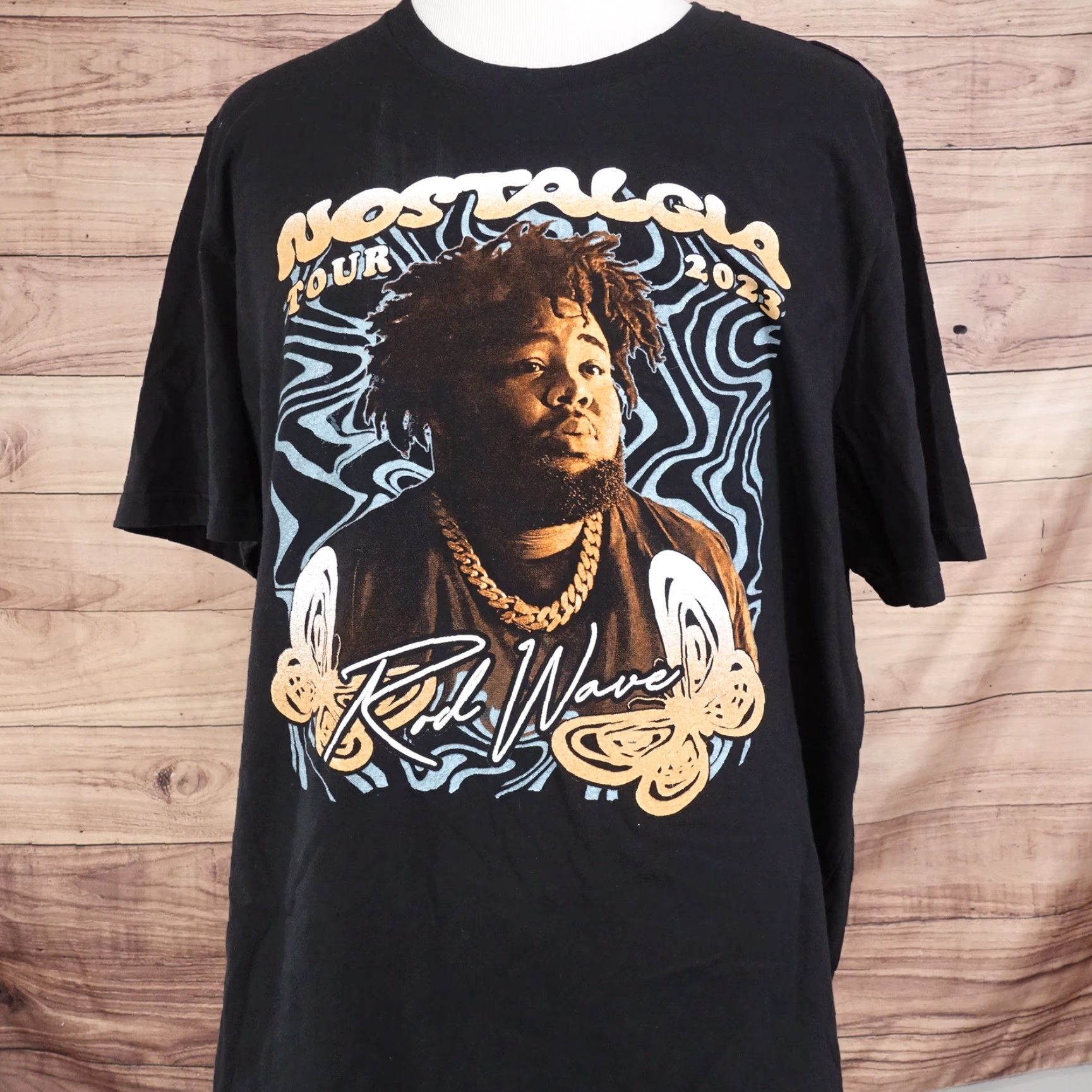 Vintage VINTAGE Rod Wave Nostalgia Tour 2023 Rap Hip-Hop T-Shirt Men XL Black Short Sleeve Cotton 2023 Concert Men's Size US XL / EU 56 / 4 - 3 Thumbnail