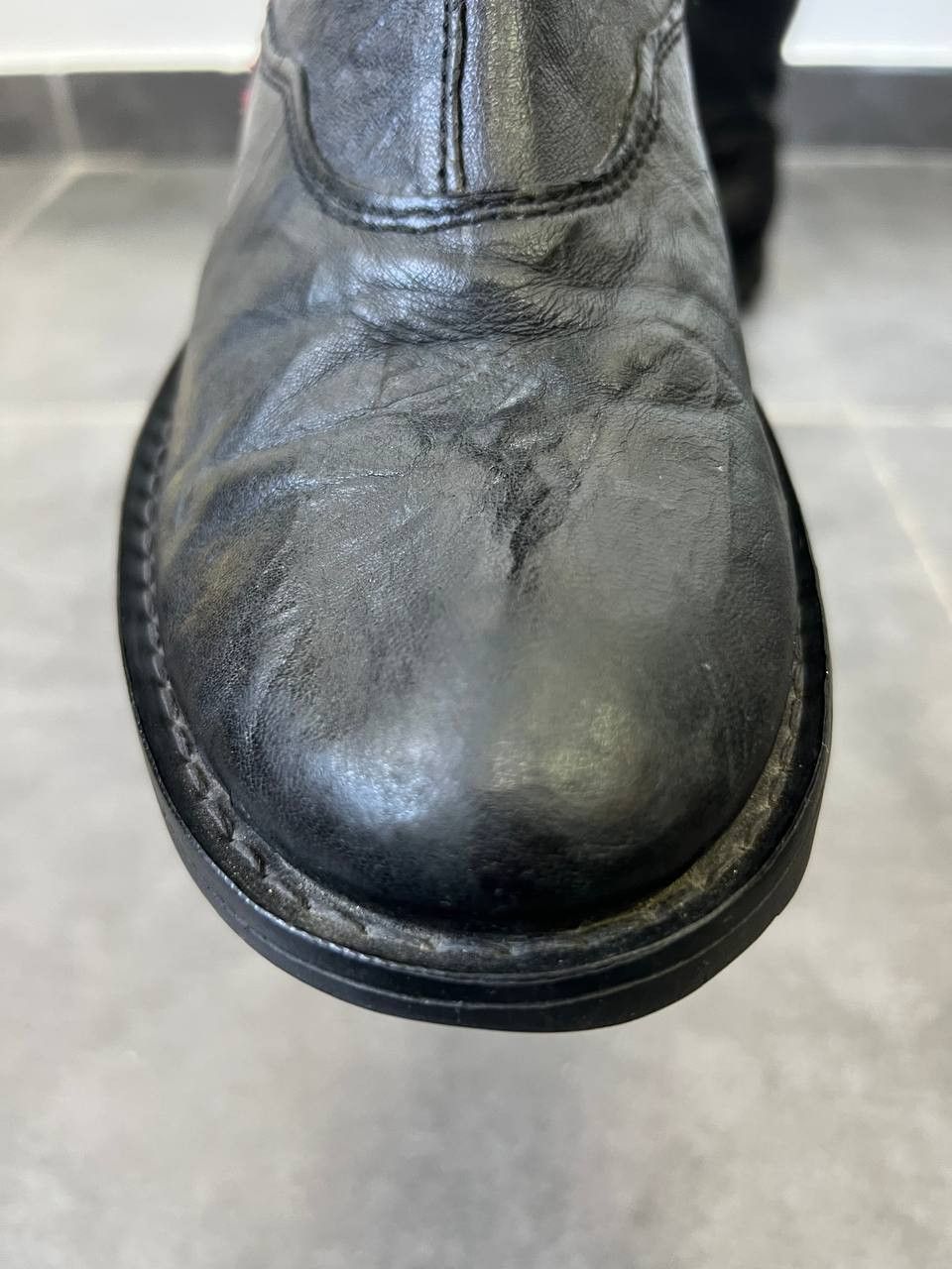 A.S.98 AS98 Scar Stitching Leather Boots Y2K Vintage Archive Opium Size US 9 / EU 42 - 6 Thumbnail
