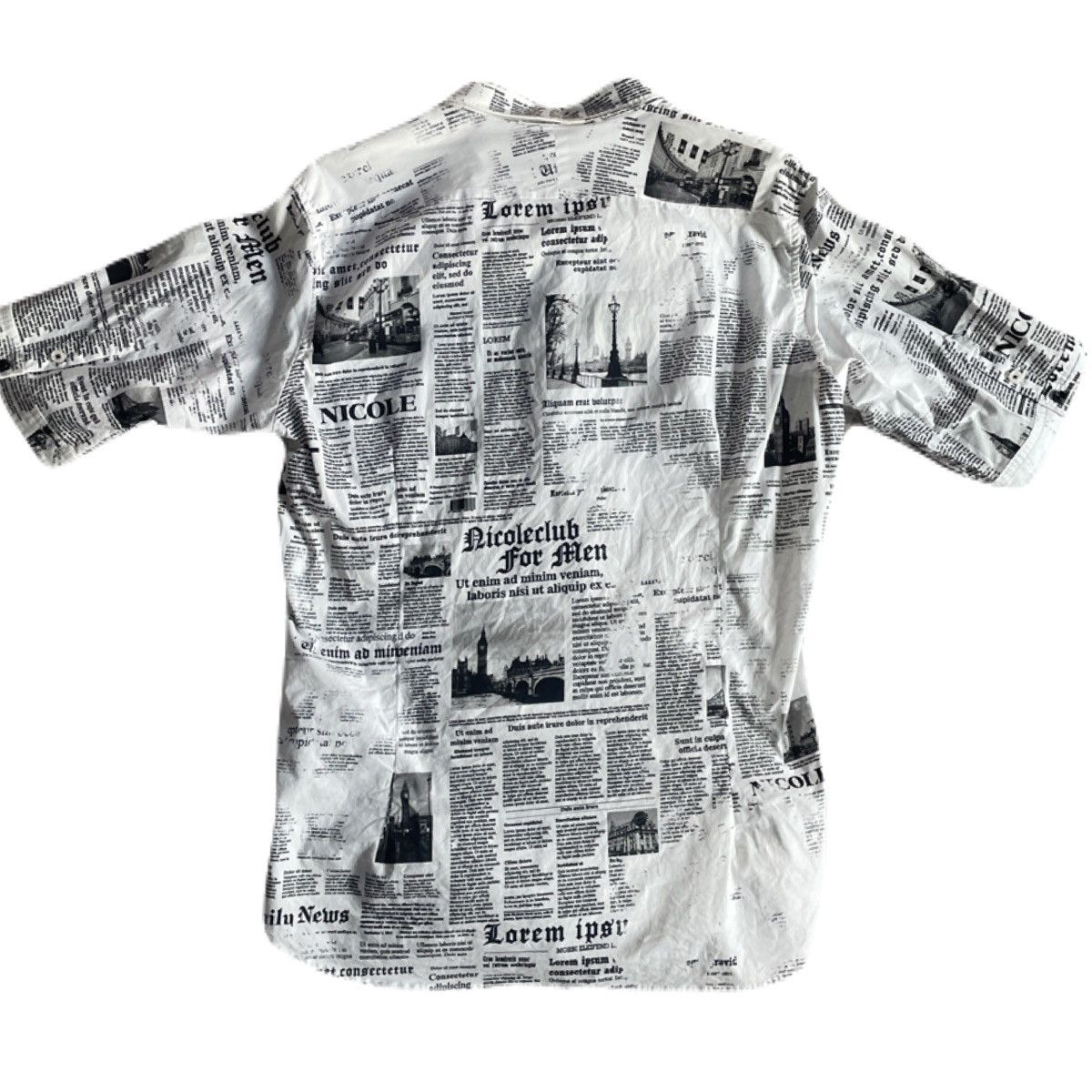If Six Was Nine 2000s Japanese archive Vkei All-Over Poem Button Shirts Y2K Size US S / EU 44-46 / 1 - 4 Thumbnail