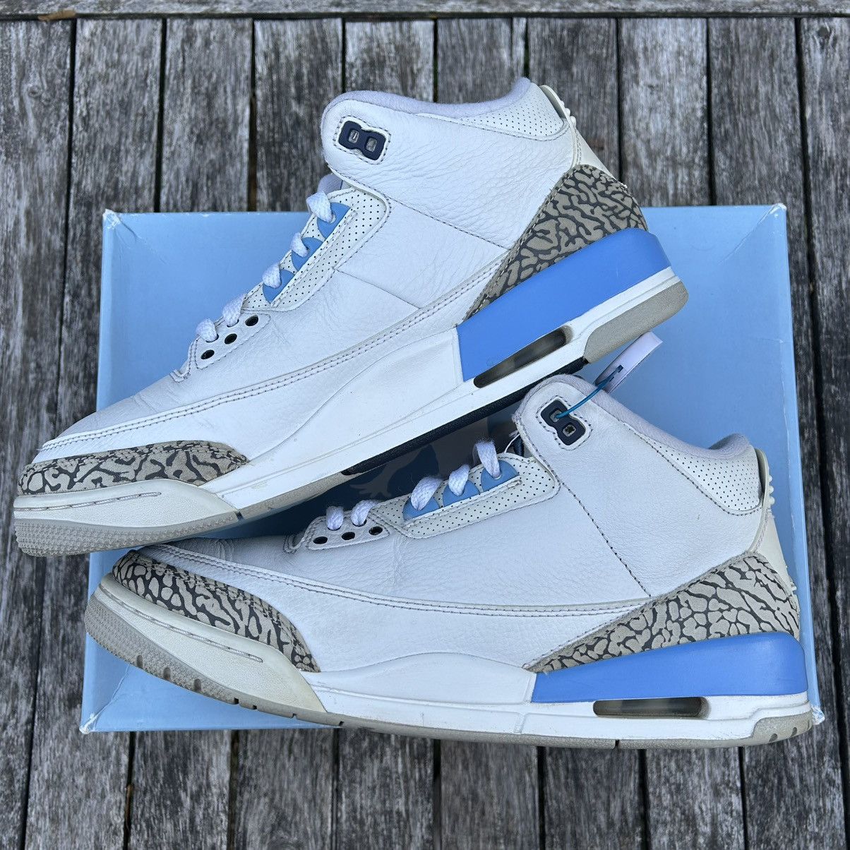 Jordan Brand Nike Air Jordan 3 UNC 2020 Size 11.5M Size US 11.5 / EU 44-45 - 3 Thumbnail