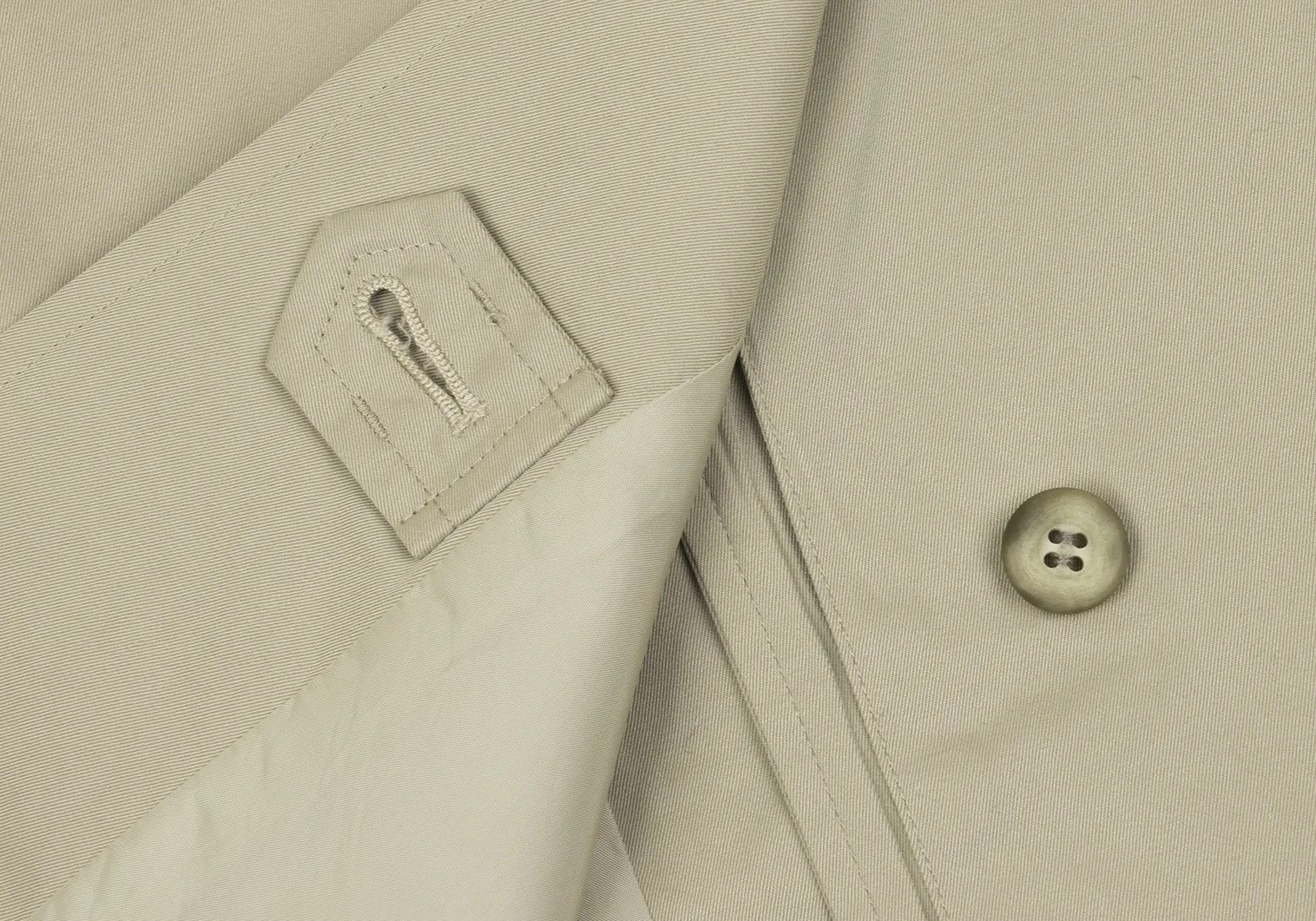 Issey Miyake Cotton Double Design Coat in Beige, Size L Size US L / EU 52-54 / 3 - 16 Thumbnail