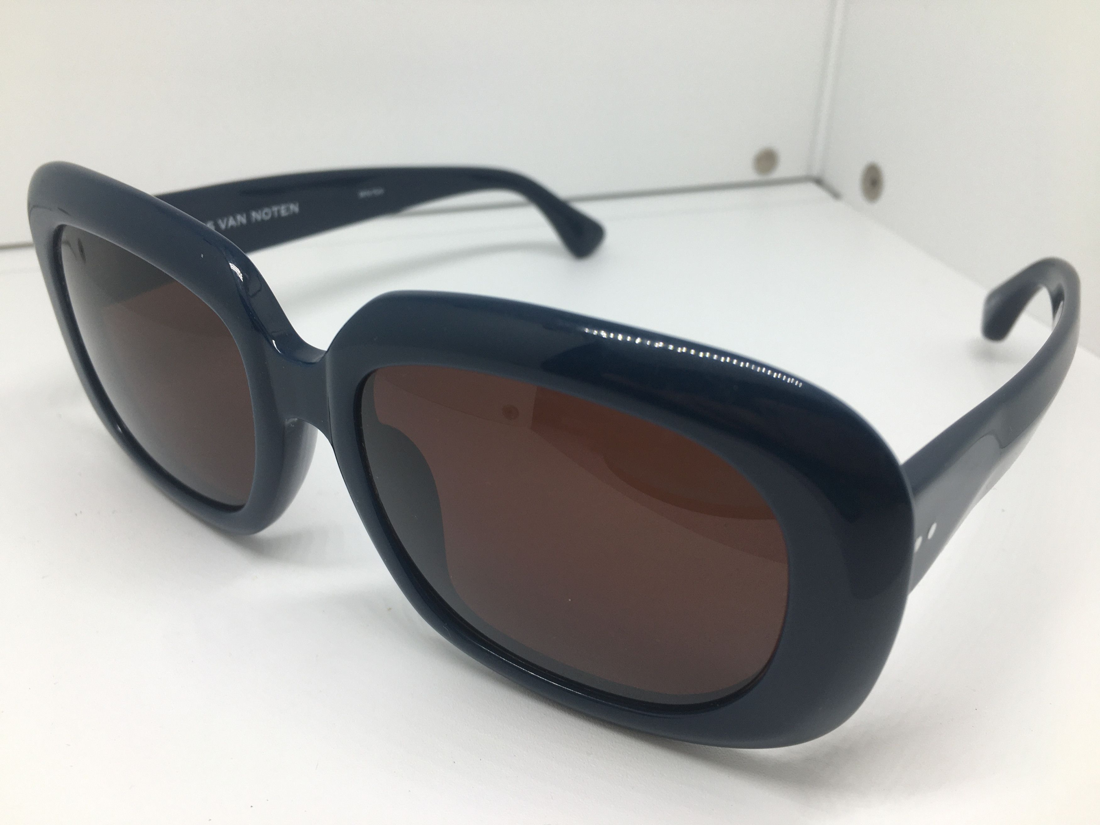 Dries Van Noten Dries Van Noten DVN75/9 Navy Blue Sunglasses Frame Size ONE SIZE - 3 Thumbnail