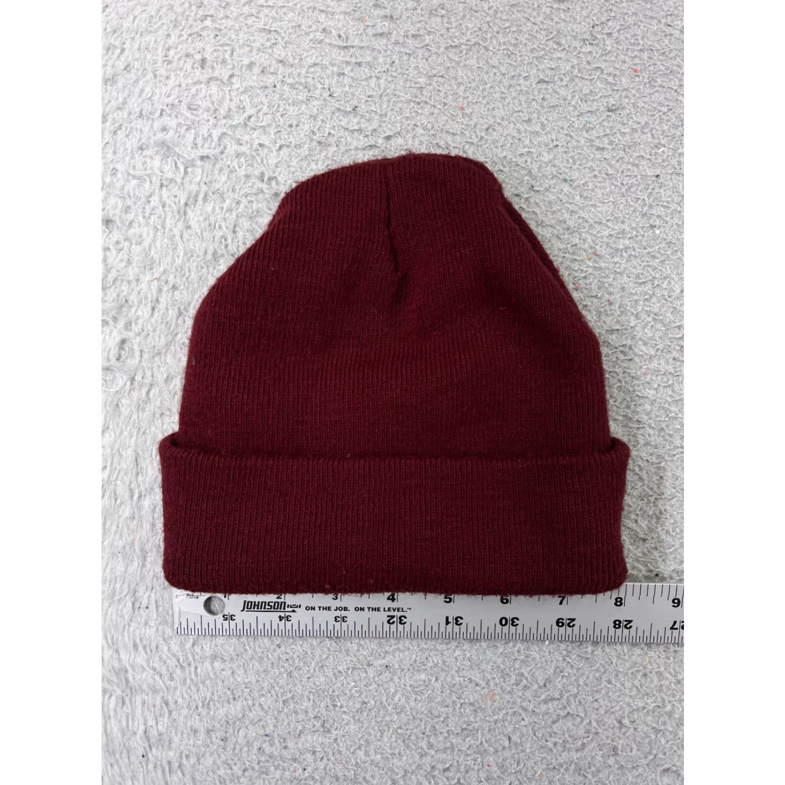 Vintage Harpoon Beanie Toque Adult One Size Burgundy Knit Embroidered 100% Acrylic Ski Hat/Cap Unbranded Unisex Adults Style Beanie Mens Womens Size ONE SIZE - 3 Thumbnail
