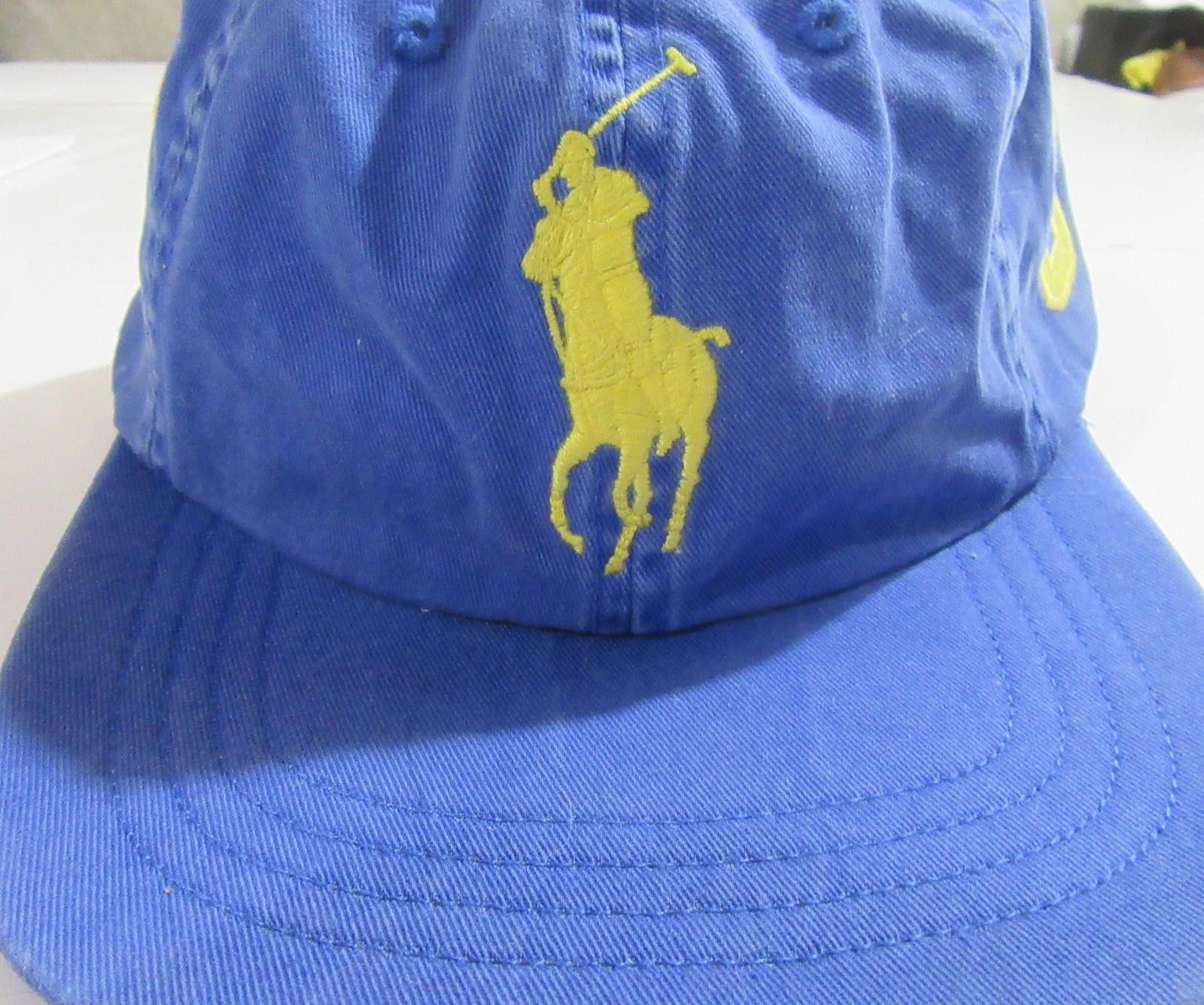 Polo Ralph Lauren Polo Ralph Lauren Mens Ball Cap Hat Distressed Blue NWOT Size ONE SIZE - 2 Thumbnail