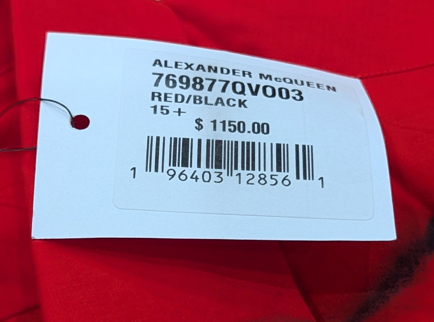Alexander McQueen Alexander McQueen Floral Button Up Shirt Red/Black 15.5 Size US M / EU 48-50 / 2 - 9 Thumbnail