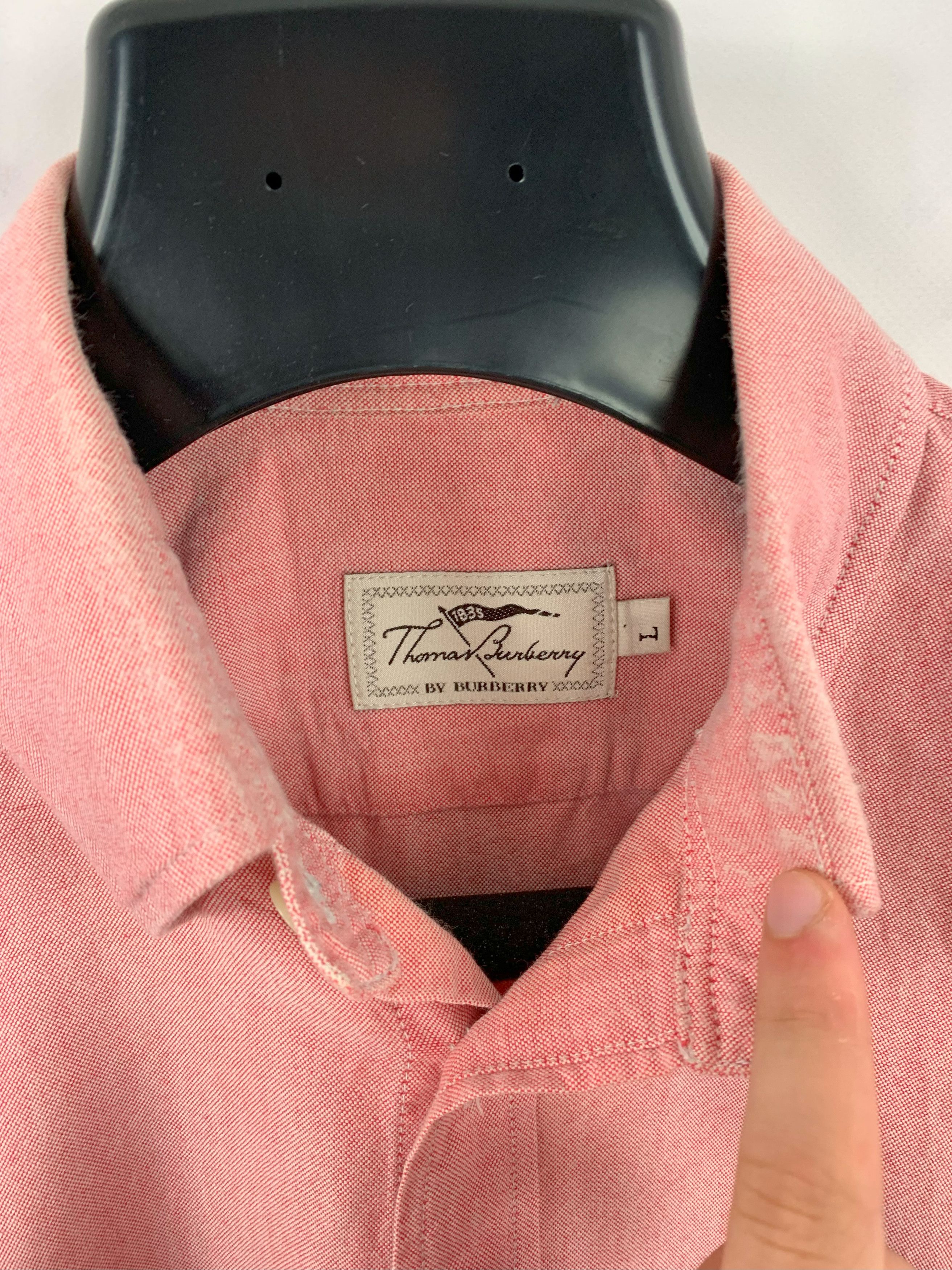 Burberry Thomas Burberry Button Up Shirt Size L Size US L / EU 52-54 / 3 - 14 Thumbnail