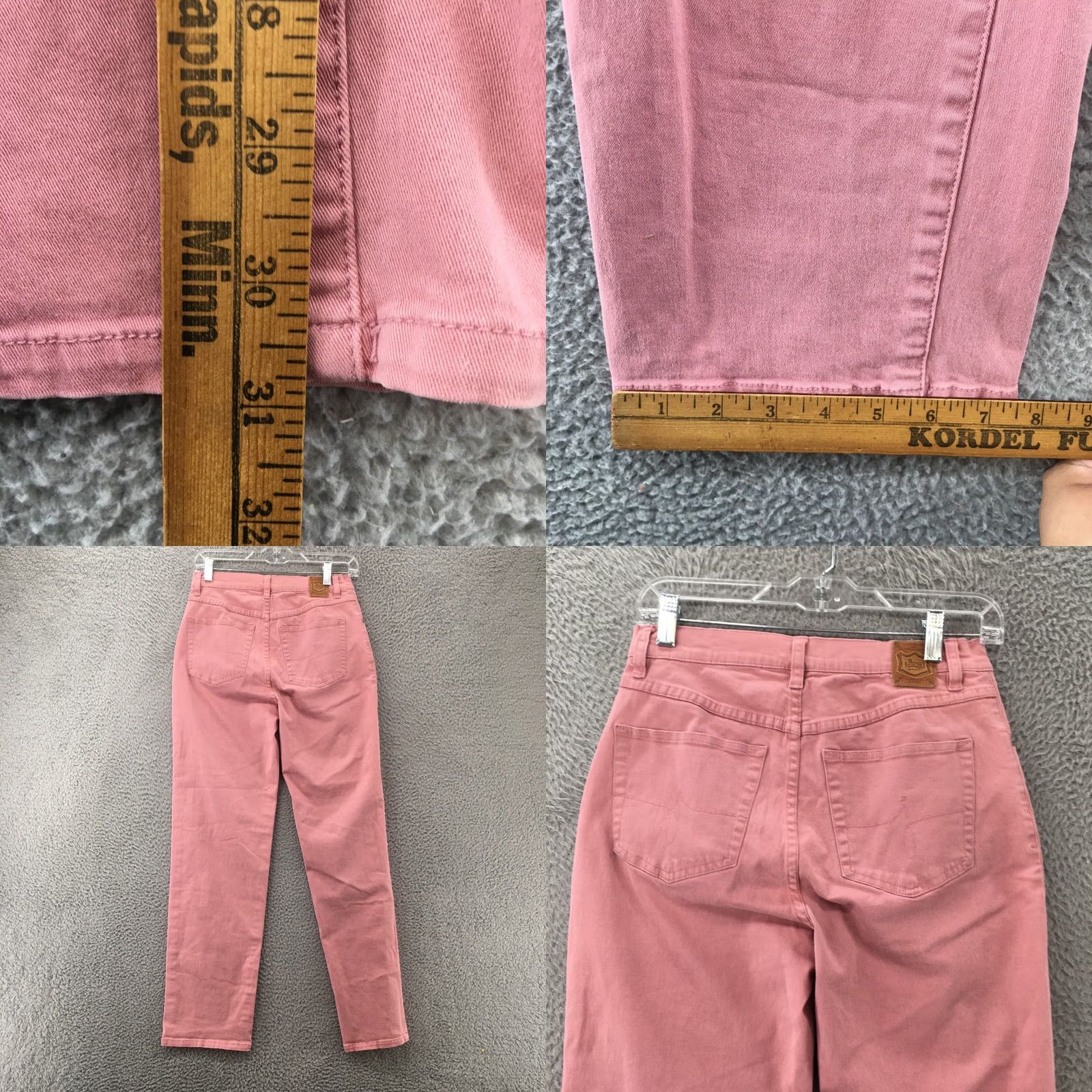 AG Jeans Jag Jeans Skinny Jeans Womens 4 Pink Cotton Blend Mid Rise Zip Fly 5-Pockets Size 27" / US 4 / IT 40 - 8 Thumbnail