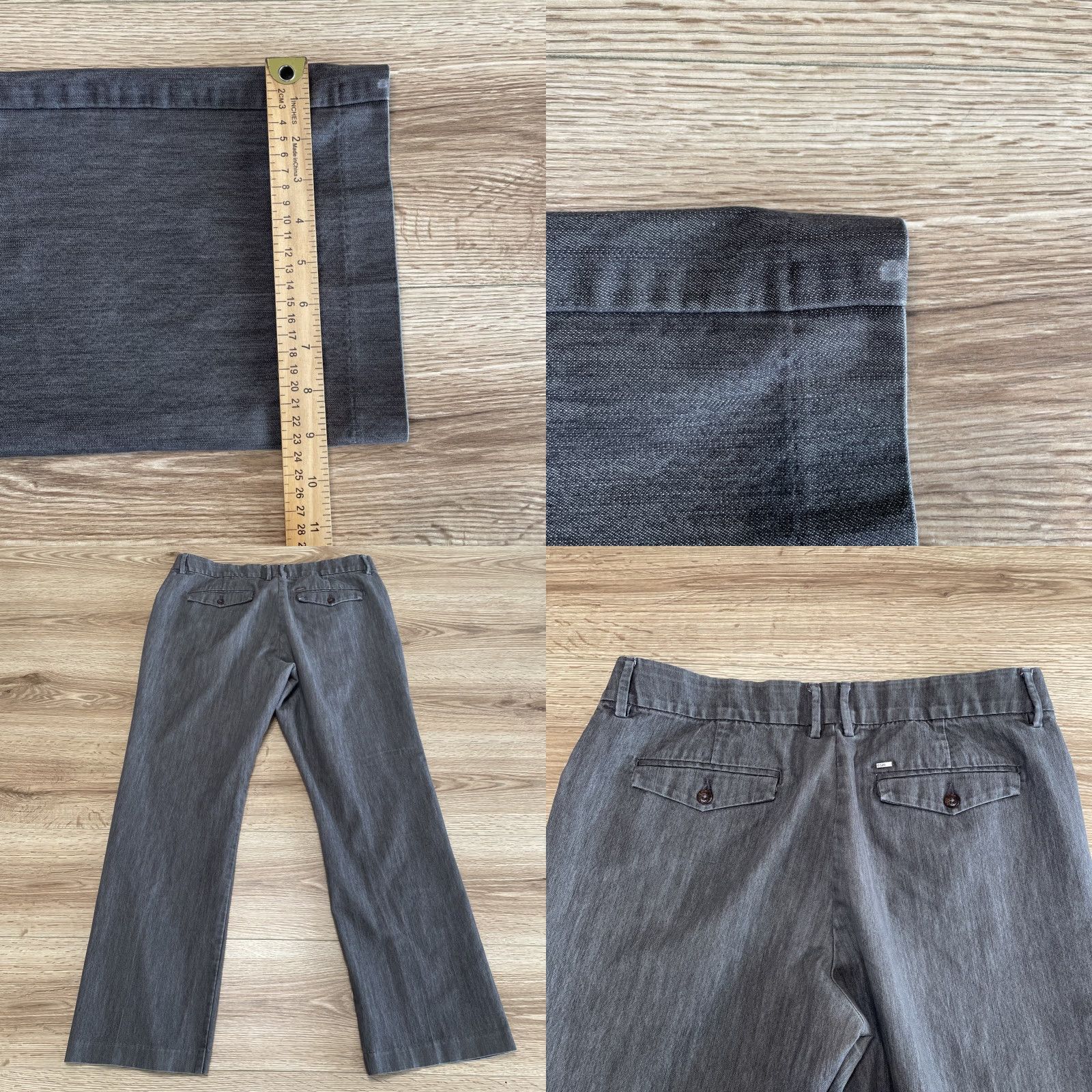 Gap Gap Gray Jeans 16M Womens Regular Straight Leg Mid Rise Dress Pants - 30in Inseam Size 38" / US 16 / IT 52 - 8 Thumbnail