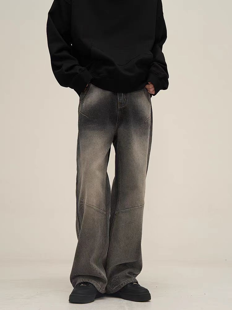 Japanese Brand × Jean Vintage smoky grey baggy street jeans Size US 34 / EU 50 - 1 Thumbnail
