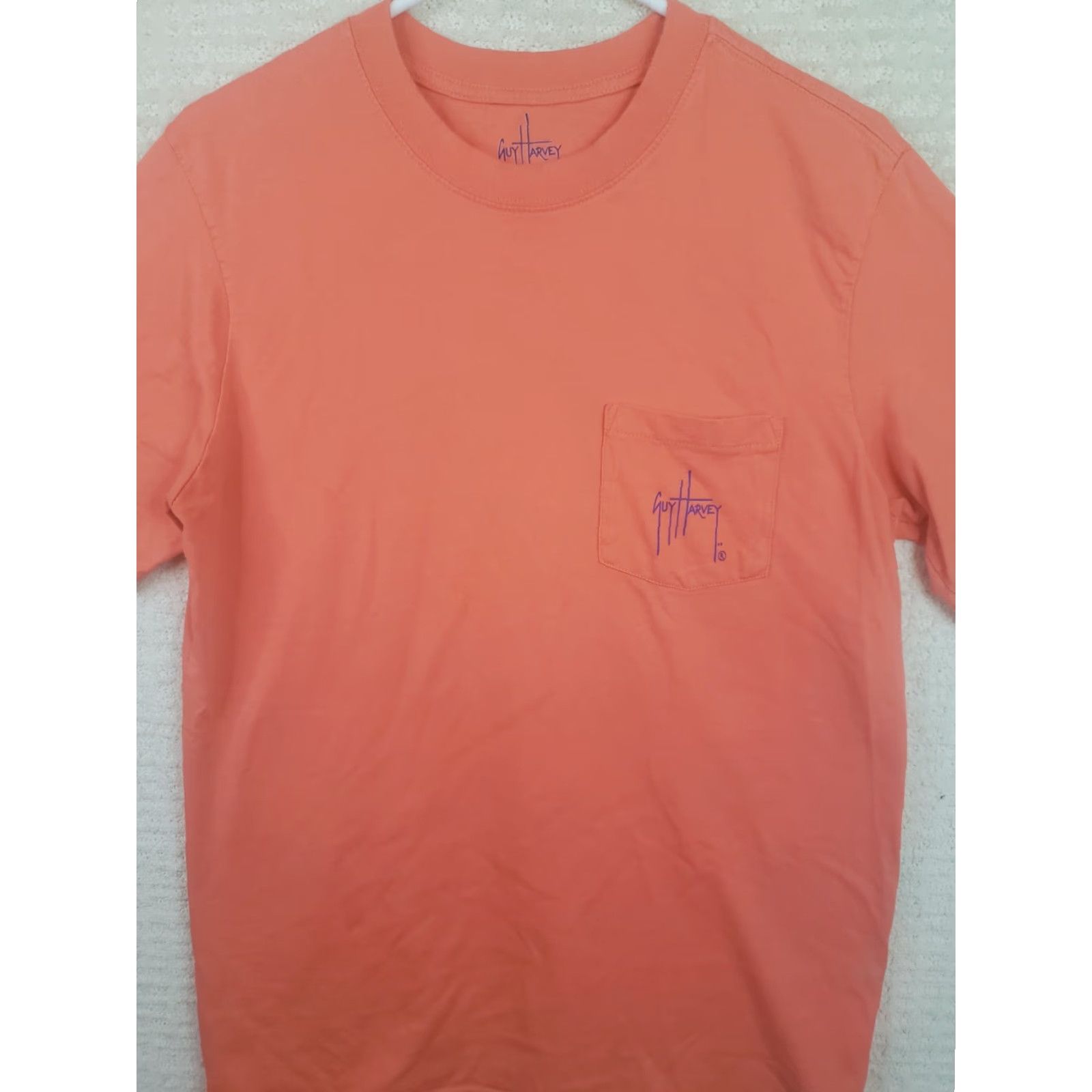Guy Harvey Guy Harvey T-Shirt Men M Coral Peach Sailfish Logo Front Back Graphic Jersey Short Sleeve Crew Neck Outdoor Beach Sailfish Theme 90s? Size US M / EU 48-50 / 2 - 2 Thumbnail