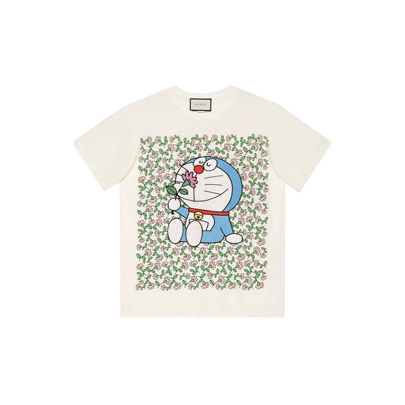 Gucci Gucci x Doraemon Floral T-Shirt XS Size XS / US 0-2 / IT 36-38 - 1 Thumbnail
