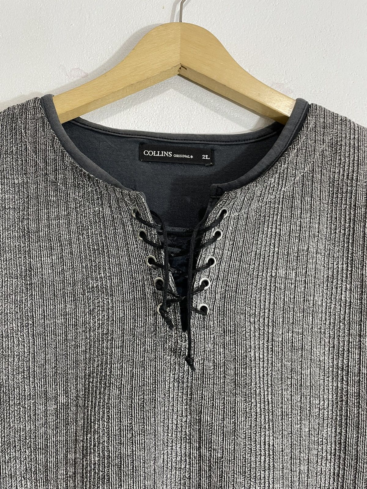 If Six Was Nine Collins double layer longsleeve Front lace up gothic style Size US L / EU 52-54 / 3 - 2 Thumbnail