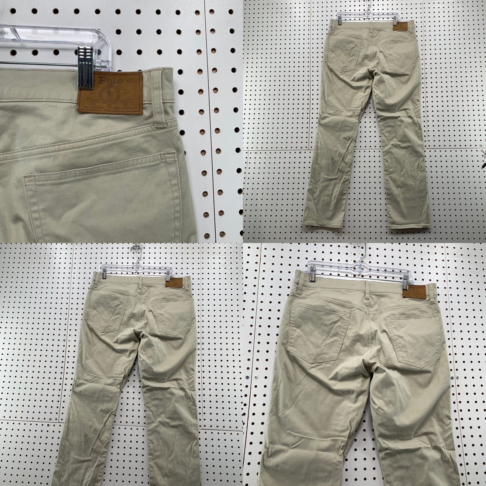 Polo Ralph Lauren Polo Ralph Lauren Chino Pants Mens 34/32 Beige Straight Fit 34x31 School Work Size US S / EU 44-46 / 1 - 8 Thumbnail