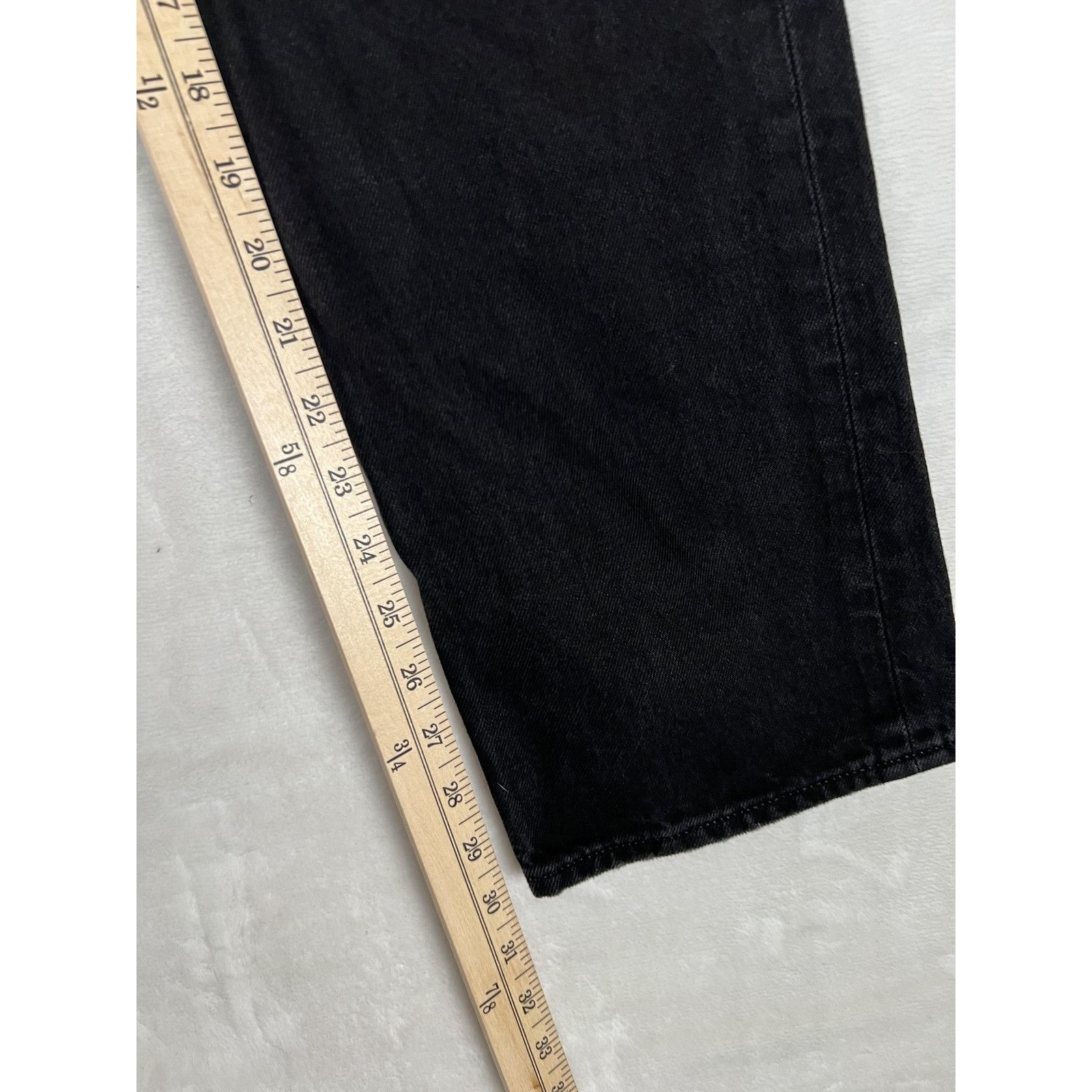 Express Express Jeans Women's 2 Black Modern Straight Super High Ris Size 26" / US 2 / IT 38 - 2 Thumbnail