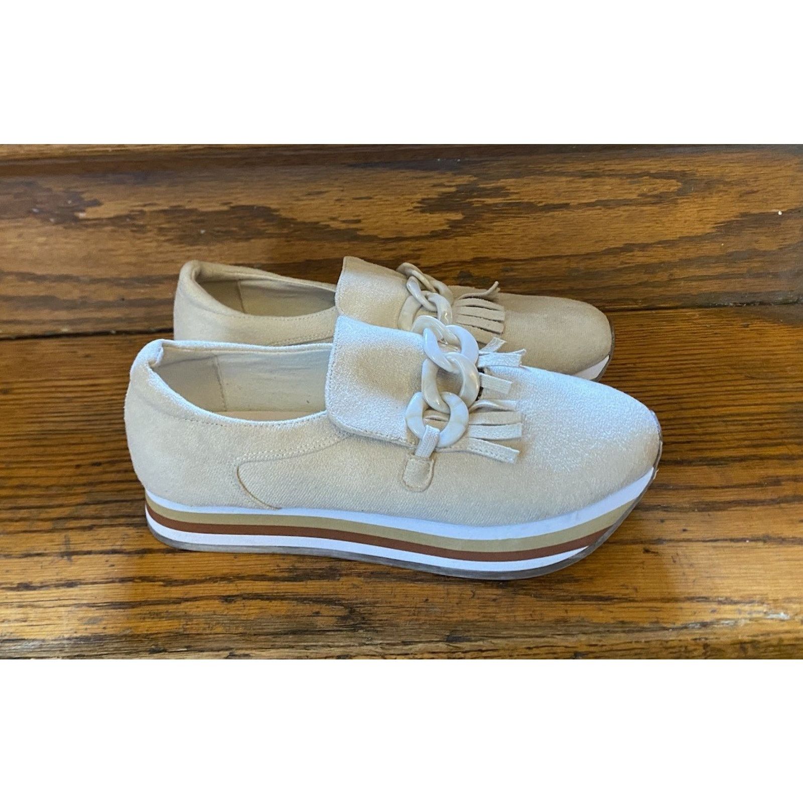 Matisse Matisse Bess Sneaker Platform Loafers Women’s 8M Neutral Size US 8 / IT 38 - 1 Thumbnail