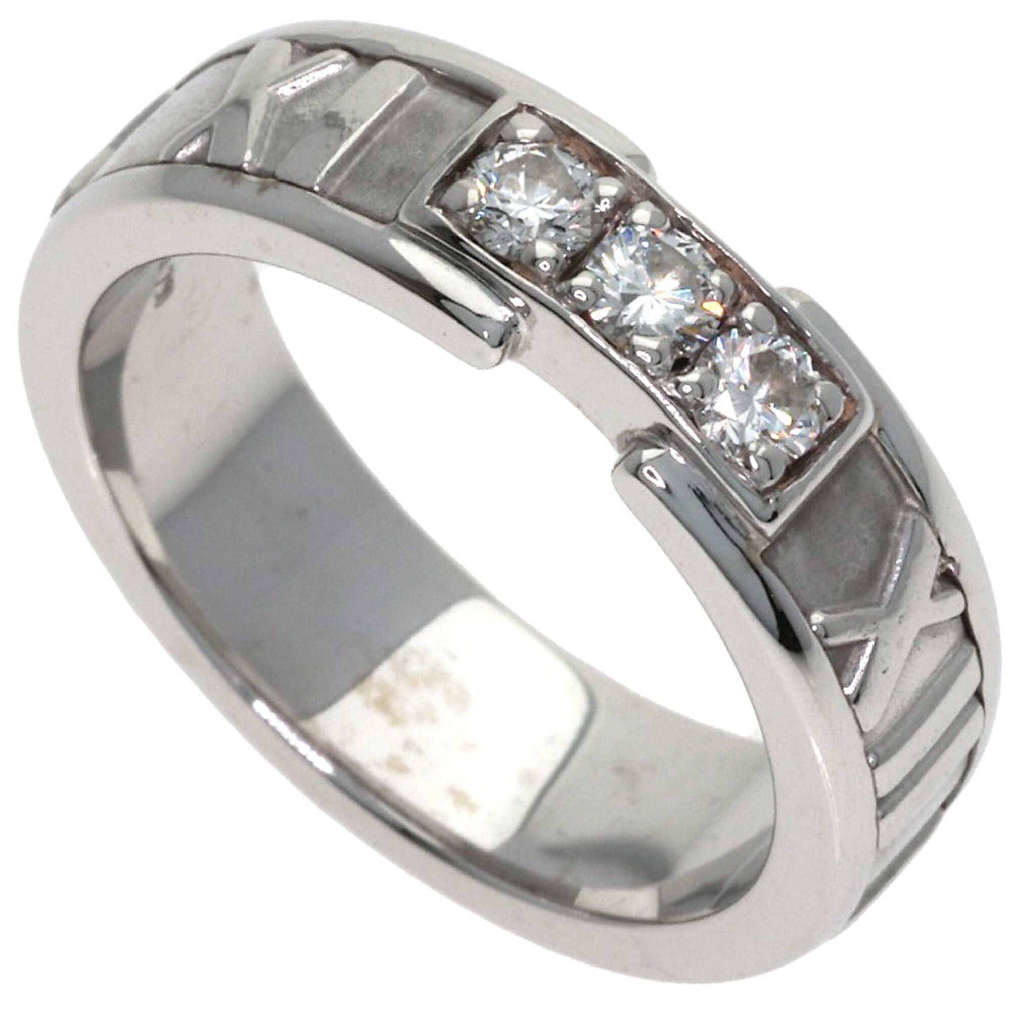 Tiffany & Co. Tiffany & Co. Atlas 3-Diamond Ring, 18K White Gold, Women's Size ONE SIZE - 1 Thumbnail