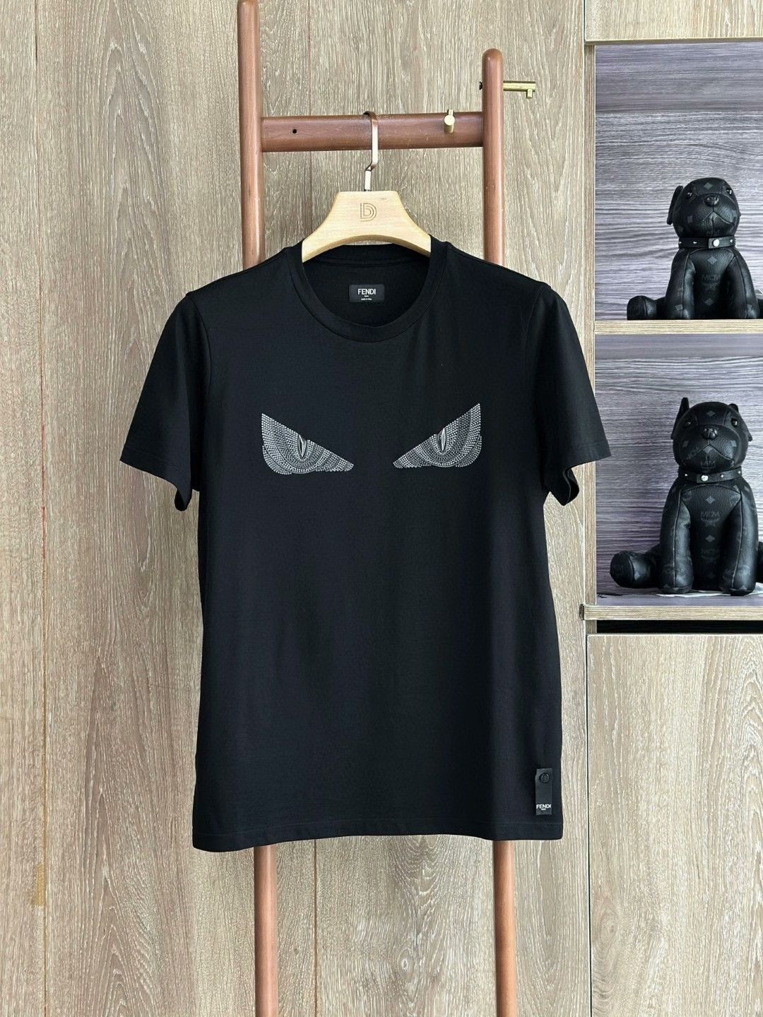 Fendi FENDI Black Crewneck Casual T-Shirt Size US S / EU 44-46 / 1 - 1 Thumbnail