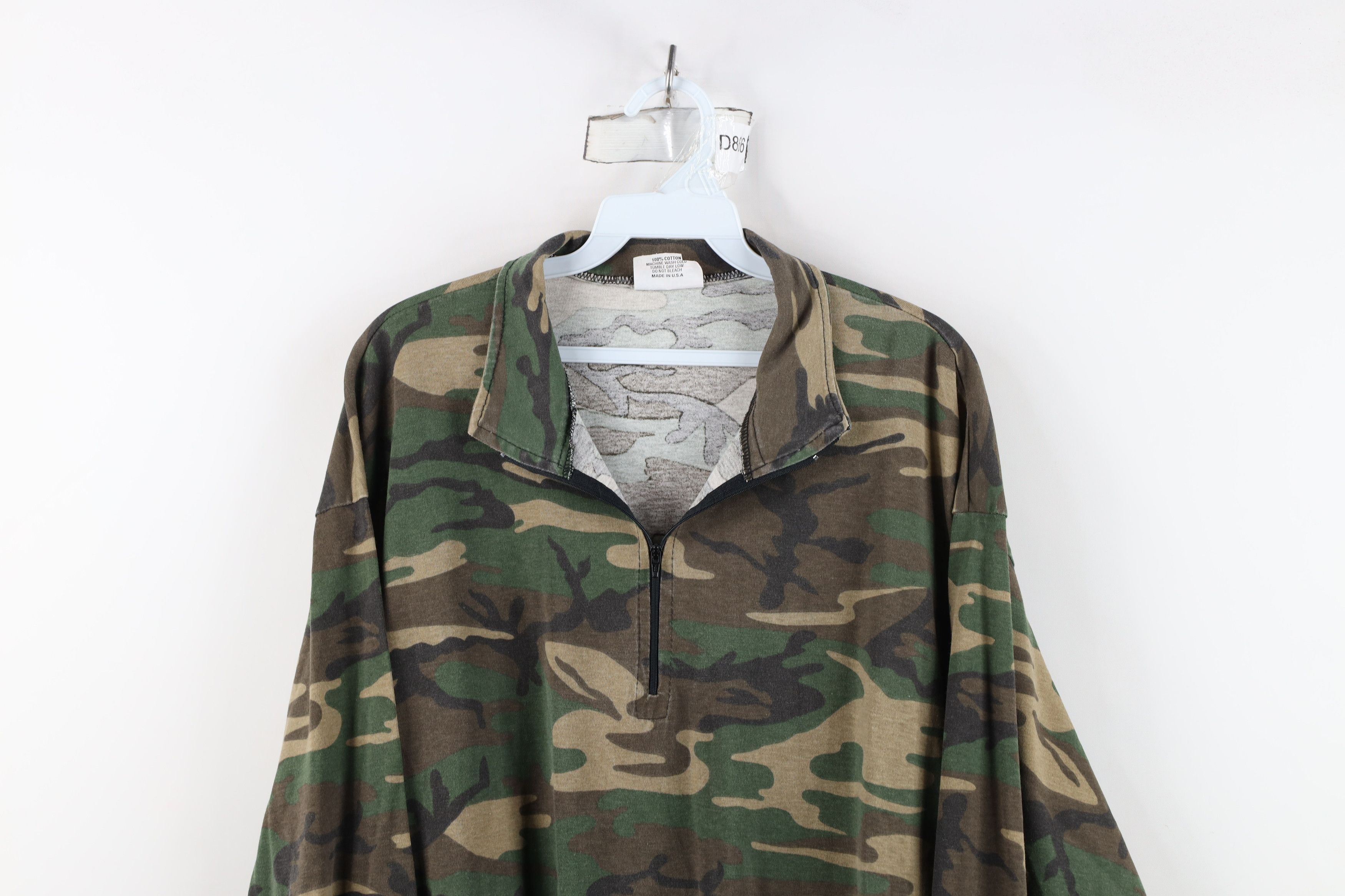 Vintage Vinage 90s Streetwear Pullover Jacket Top Camouflage USA Size US XL / EU 56 / 4 - 2 Thumbnail