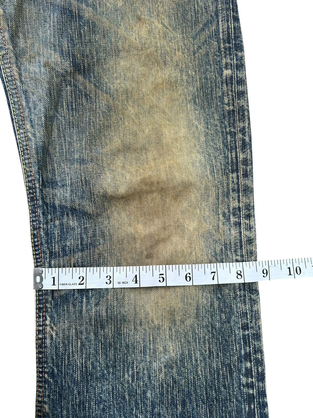 Kapital Vintage Flare Edwin Blue Trip 503 Rusty Denim Jeans Size US 30 / EU 46 - 17 Thumbnail