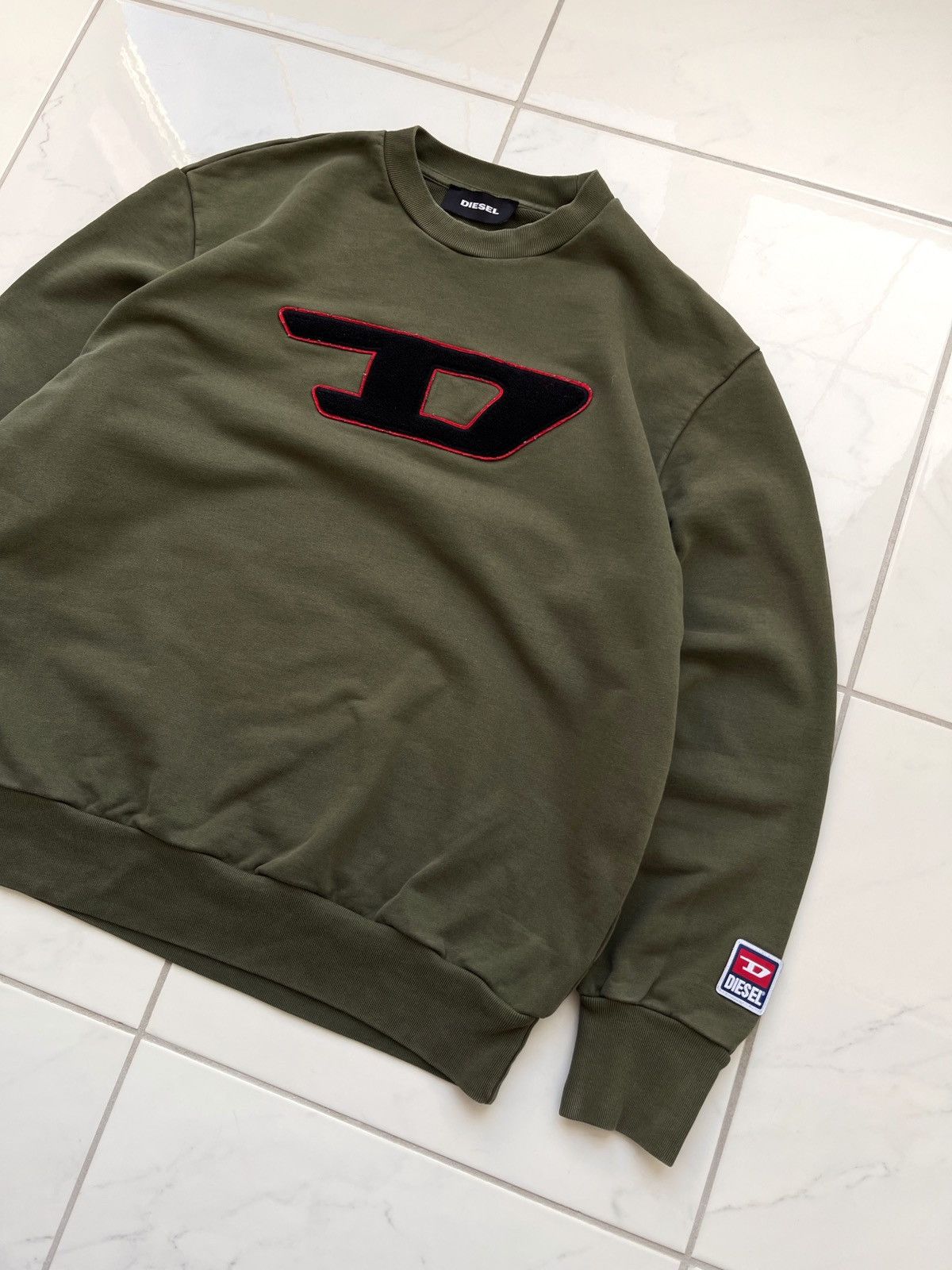 Diesel × Vintage Diesel Y2k Big Logo Sweatshirt Size US M / EU 48-50 / 2 - 2 Thumbnail