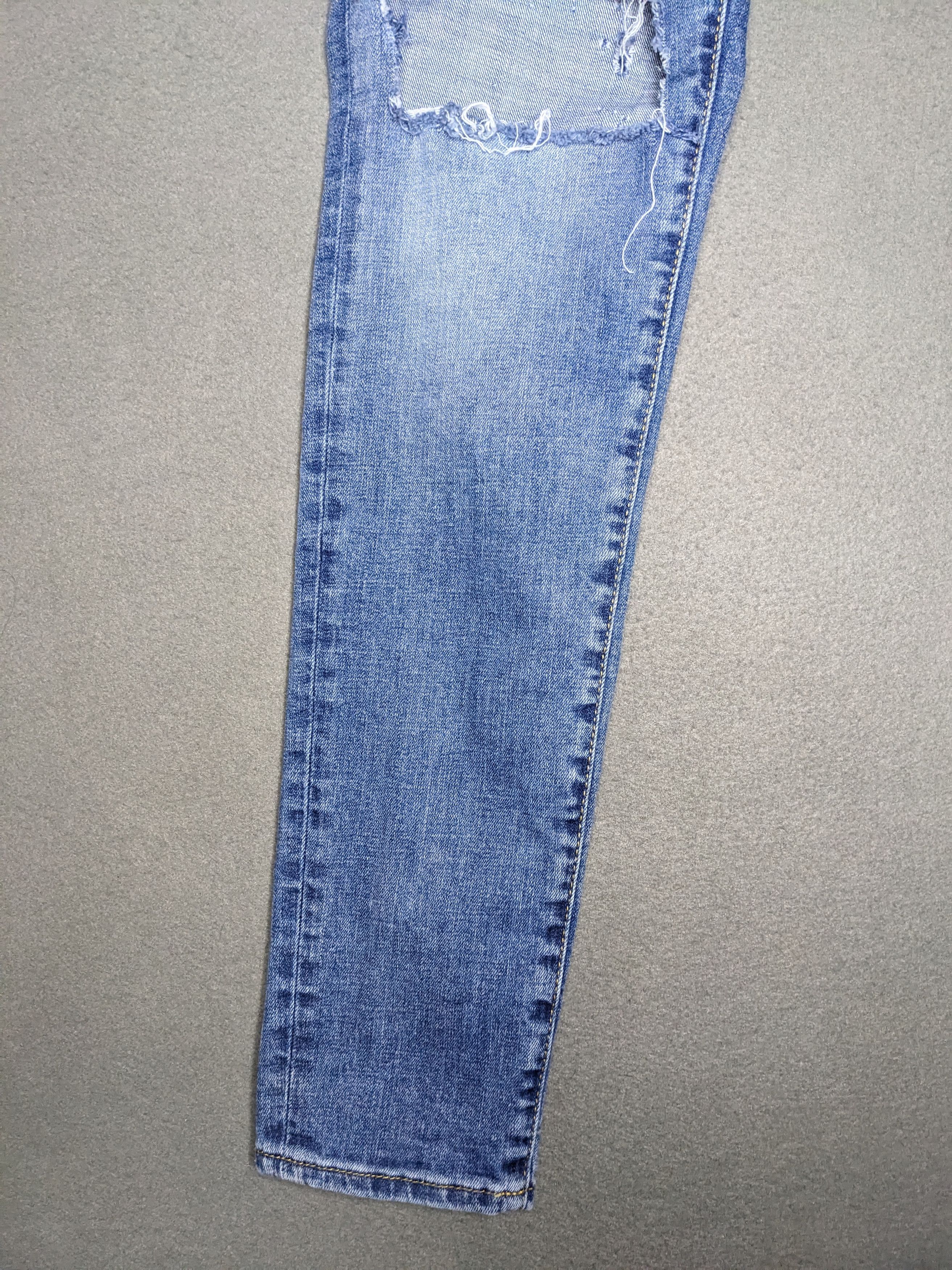 Represent Clo. Represent Repaired Denim 32x30 Distressed Skinny Jeans Italy Size US 32 / EU 48 - 5 Thumbnail