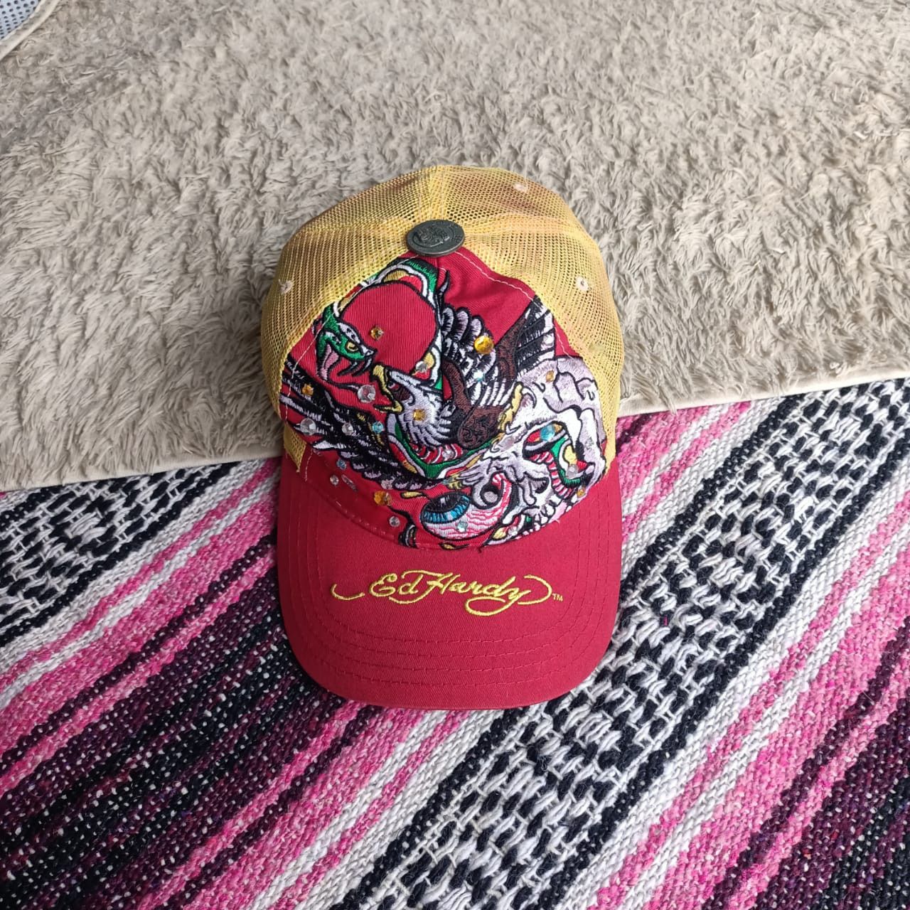 Ed Hardy Ed hardy skull eagle snake embroidery rhinestone hats Size ONE SIZE - 1 Thumbnail
