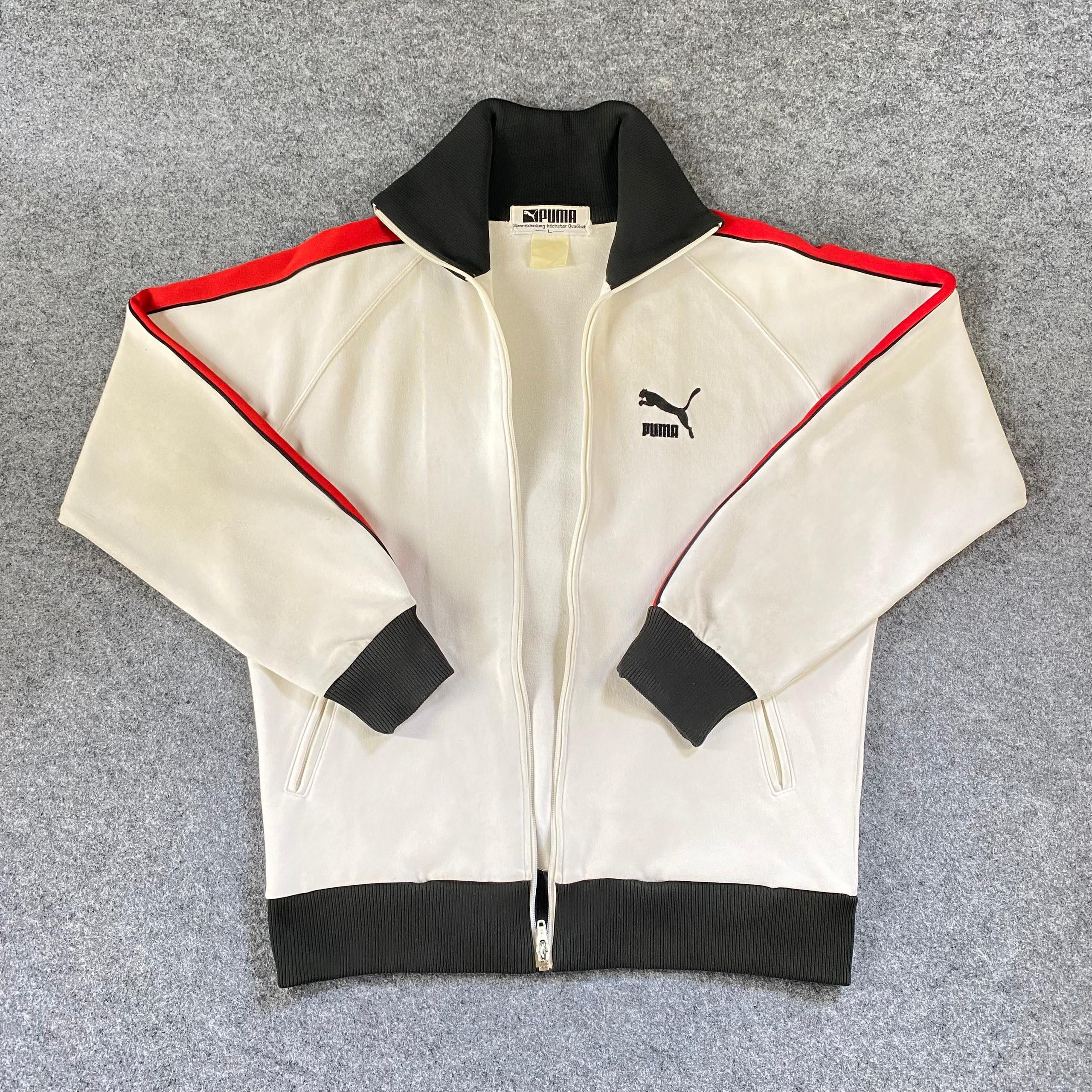 Puma Vintage 90s Puma Tracktop Jacket Size US L / EU 52-54 / 3 - 3 Thumbnail