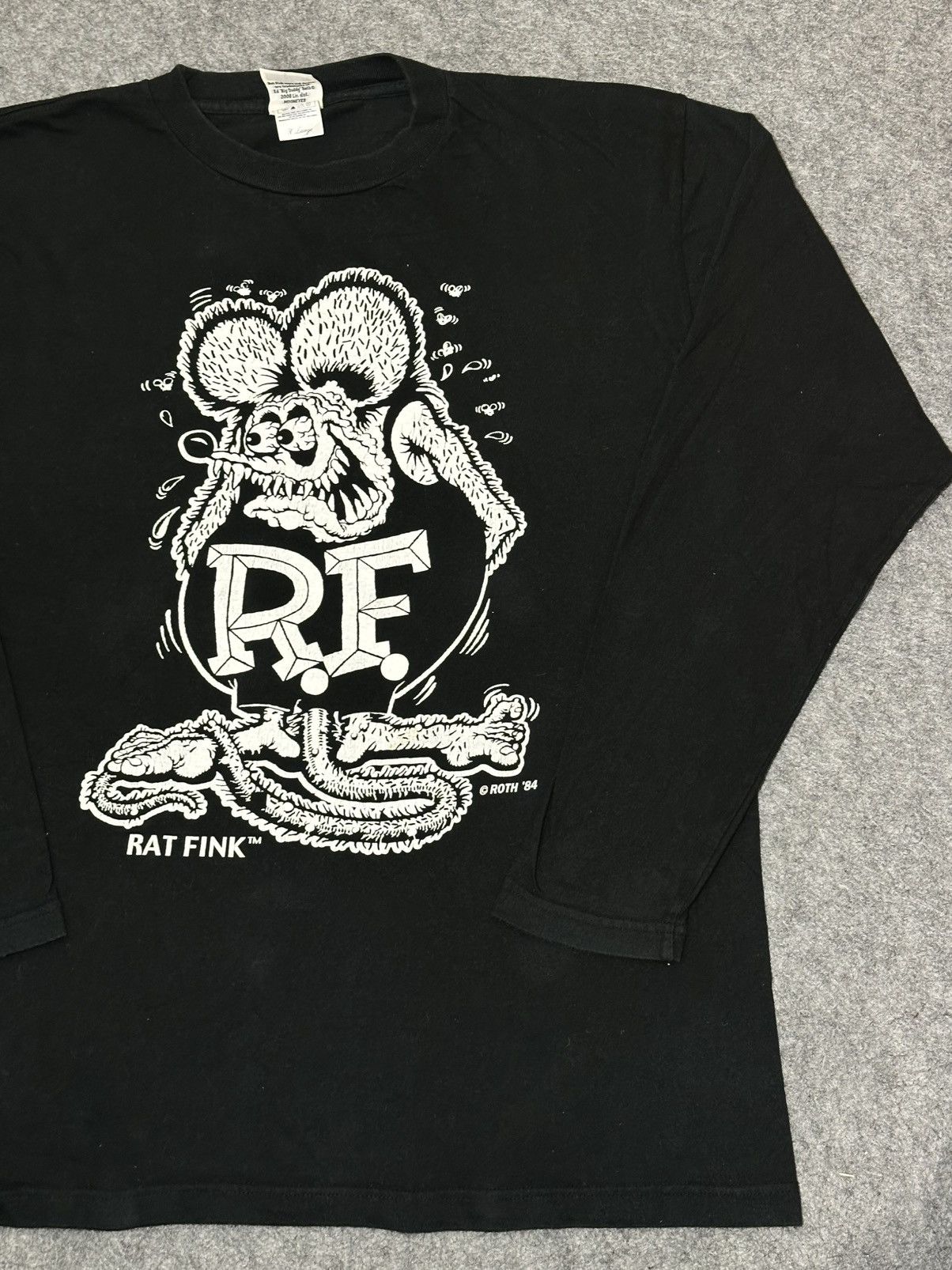 Other Rat Fink Ed Roth T-shirt with a white graphic print. Size US XL / EU 56 / 4 - 8 Thumbnail
