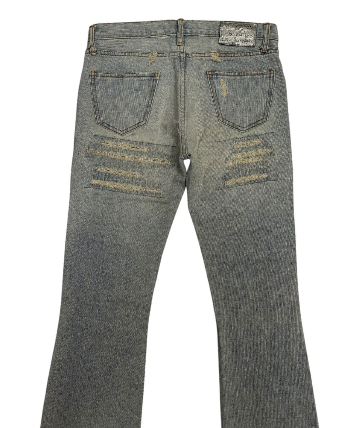 If Six Was Nine Flare Jeans Low Rise Snatch Jeans Mud Wash Bootcut Denim Size US 30 / EU 46 - 6 Thumbnail