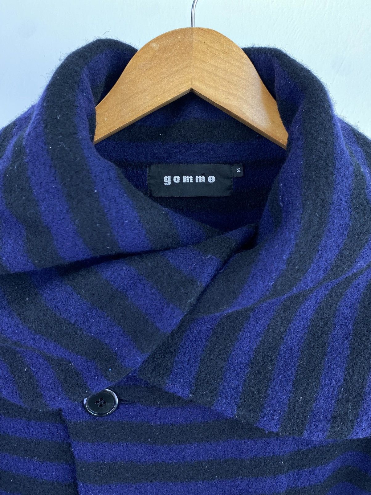 Japanese Brand 2000’s Gomme Homme by Maki Hiroshige Wool Big Collar Jacket Size US M / EU 48-50 / 2 - 5 Thumbnail