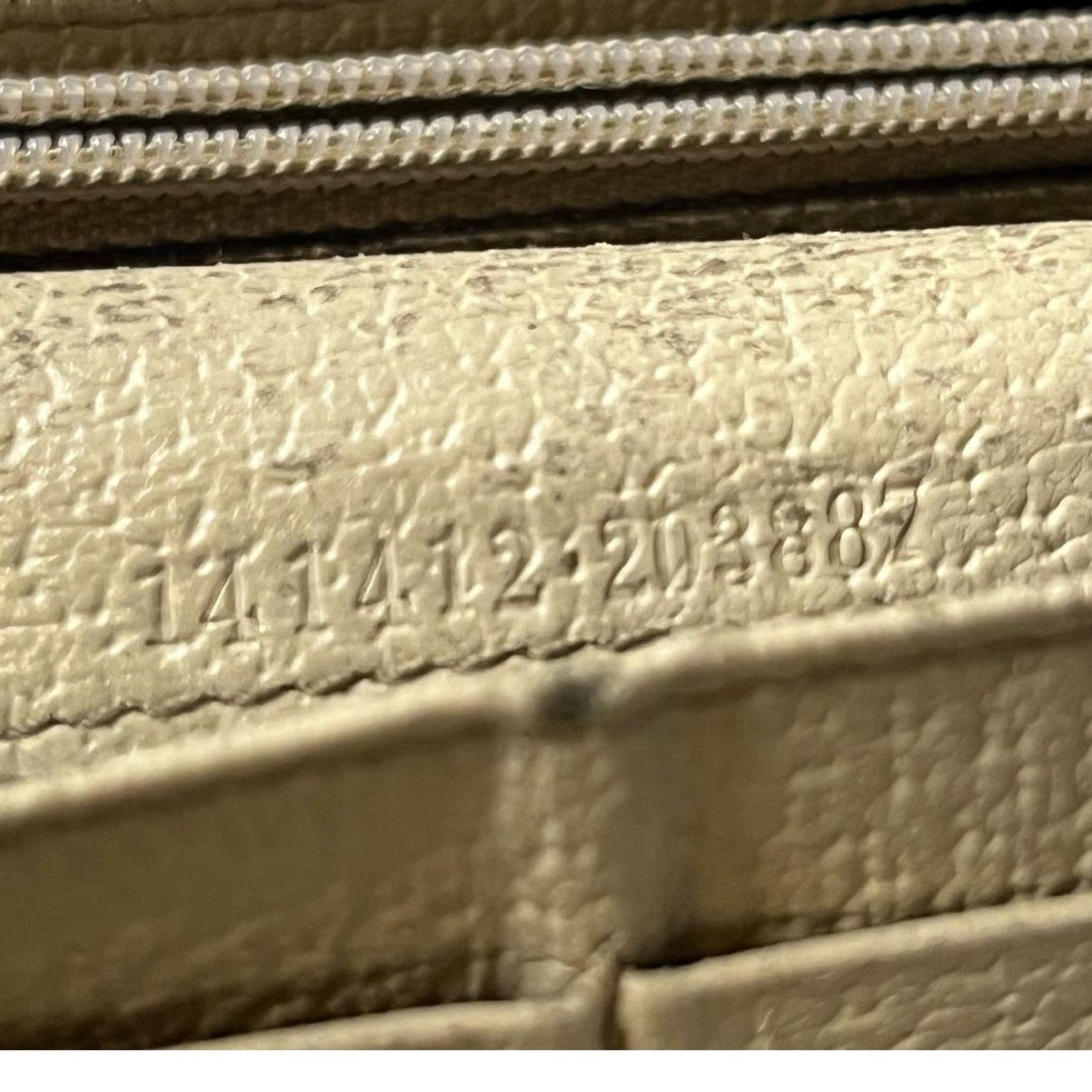 Gucci Gucci D Ring GG Canvas leather Continental Wallet Cream Size ONE SIZE - 3 Thumbnail