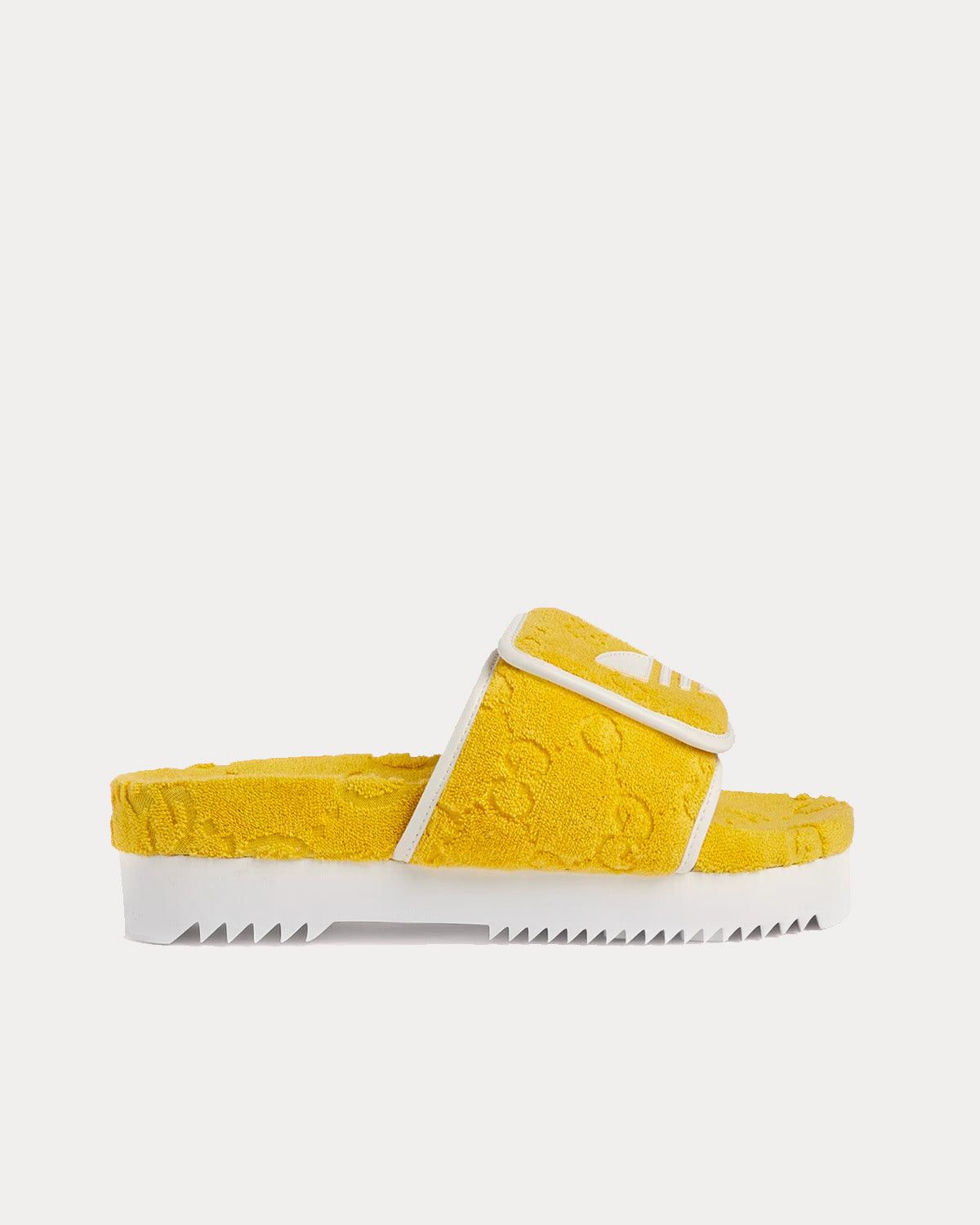 image of Gucci&adidas Womens GG Platform Sandals in Yellow (Size 5)