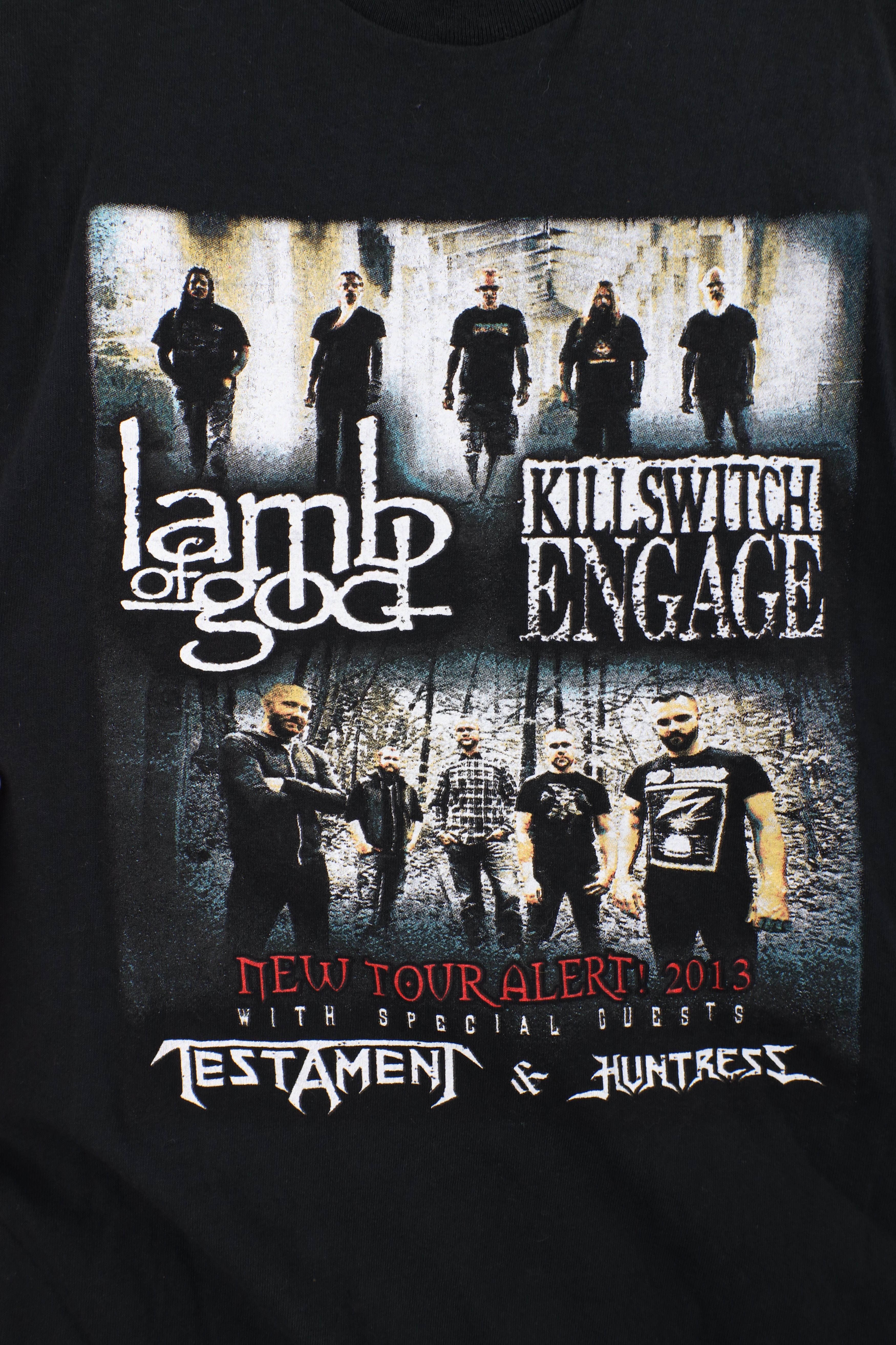 Vintage Y2K Tour Alert Lamb of God Kill Switch Engage Band T-Shirt Size US L / EU 52-54 / 3 - 4 Thumbnail