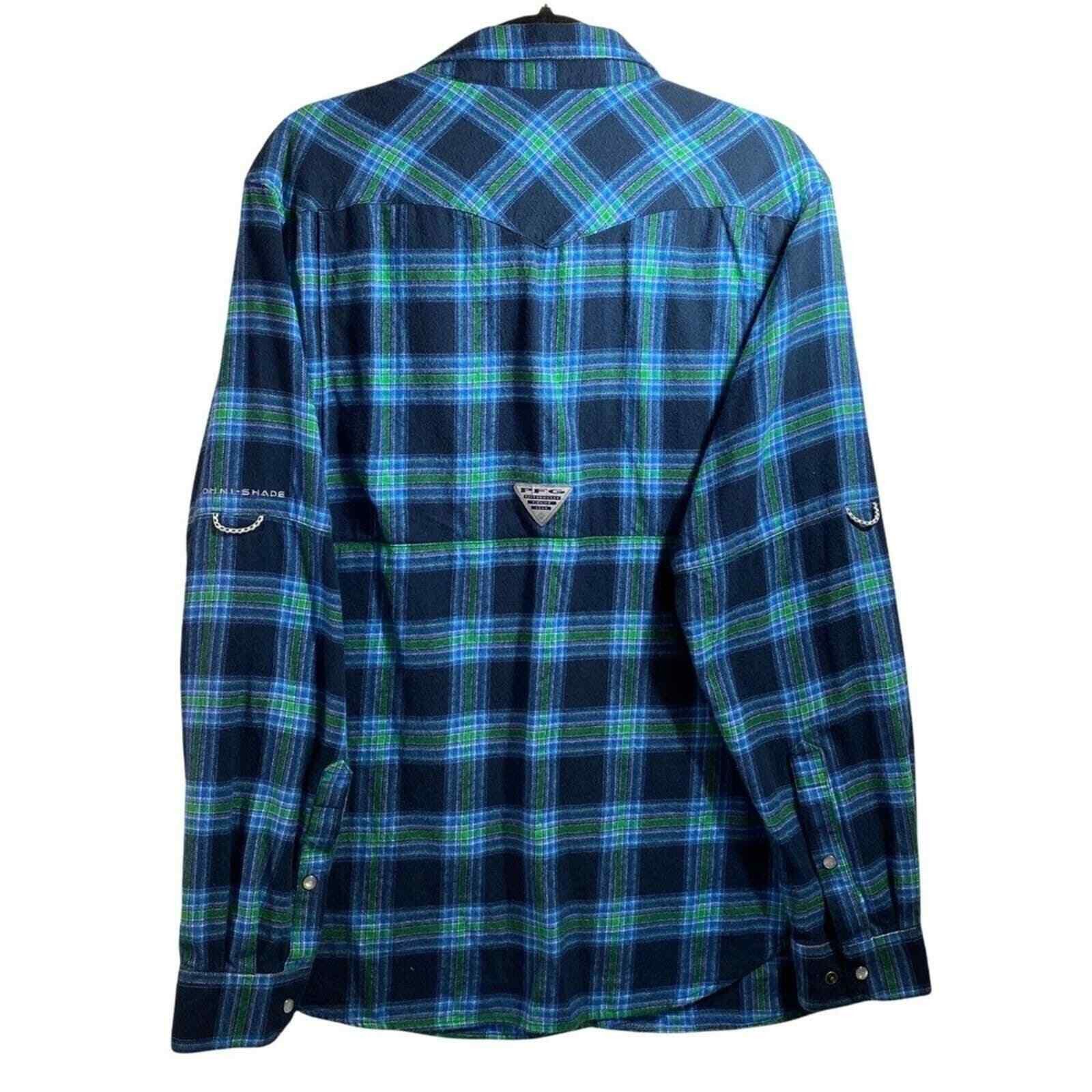 Columbia Columbia PFG MensLarge Vented Button Down Shirt Flannel GORP Size US L / EU 52-54 / 3 - 7 Thumbnail