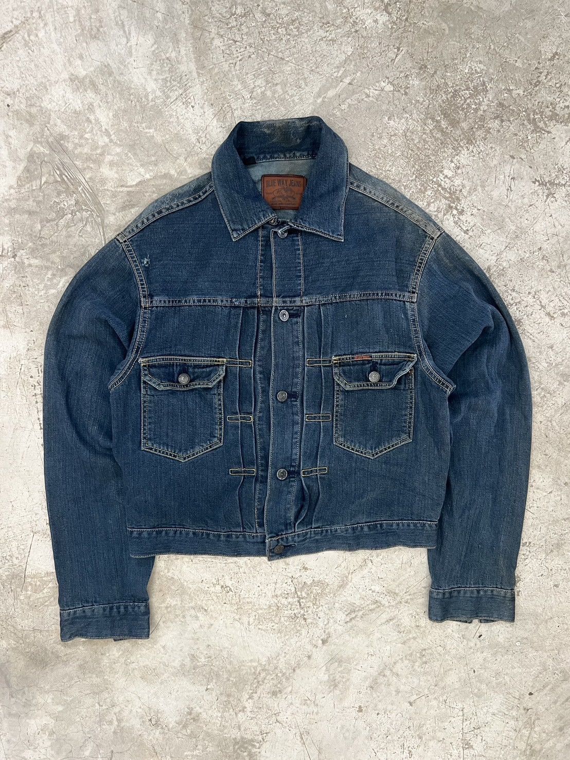 Vintage Vintage 90s Blue Way Denim Jackets Size US S / EU 44-46 / 1 - 4 Thumbnail