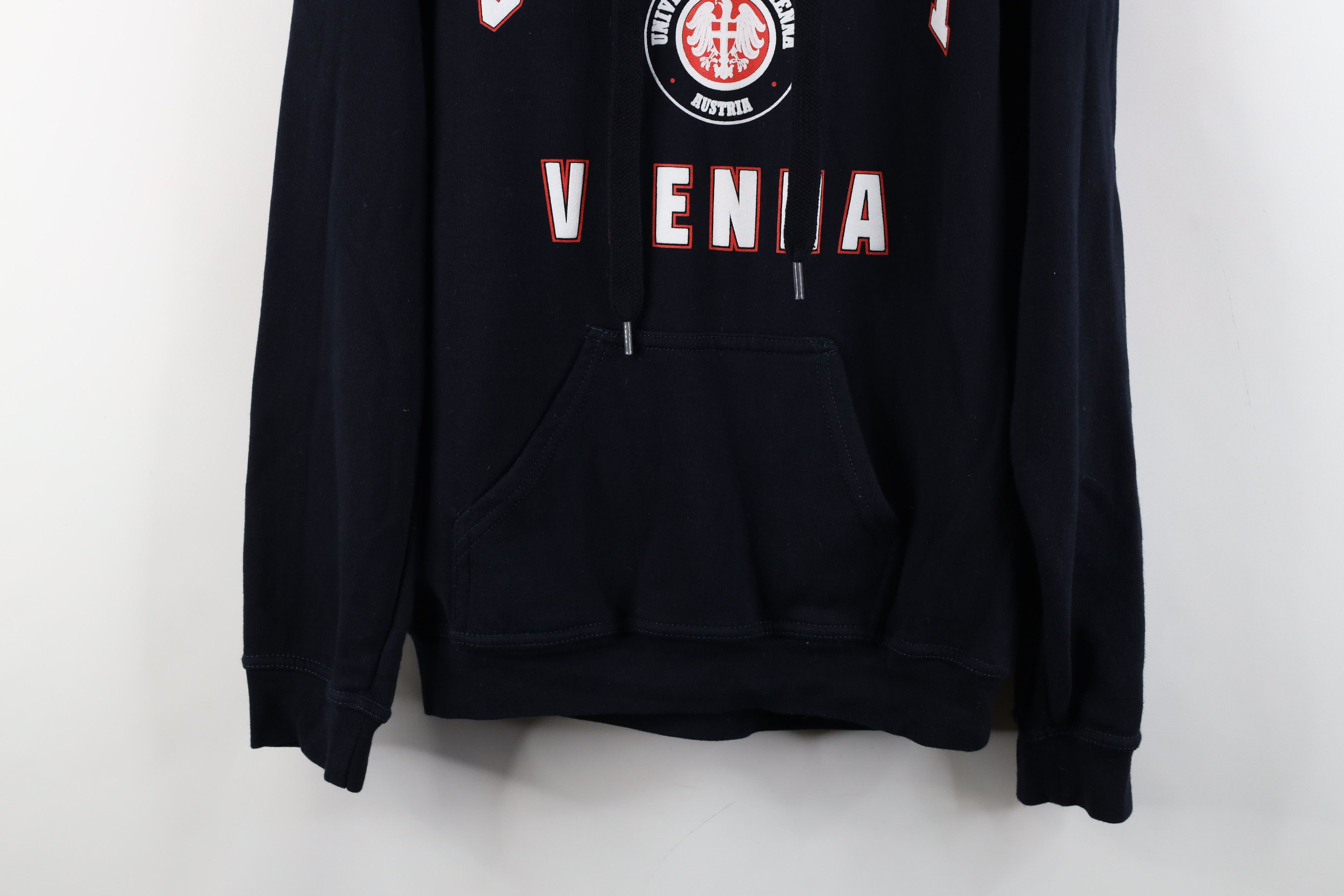 Vintage Vintage 90s Out University of Vienna Austria Hoodie Blue Size US S / EU 44-46 / 1 - 3 Thumbnail