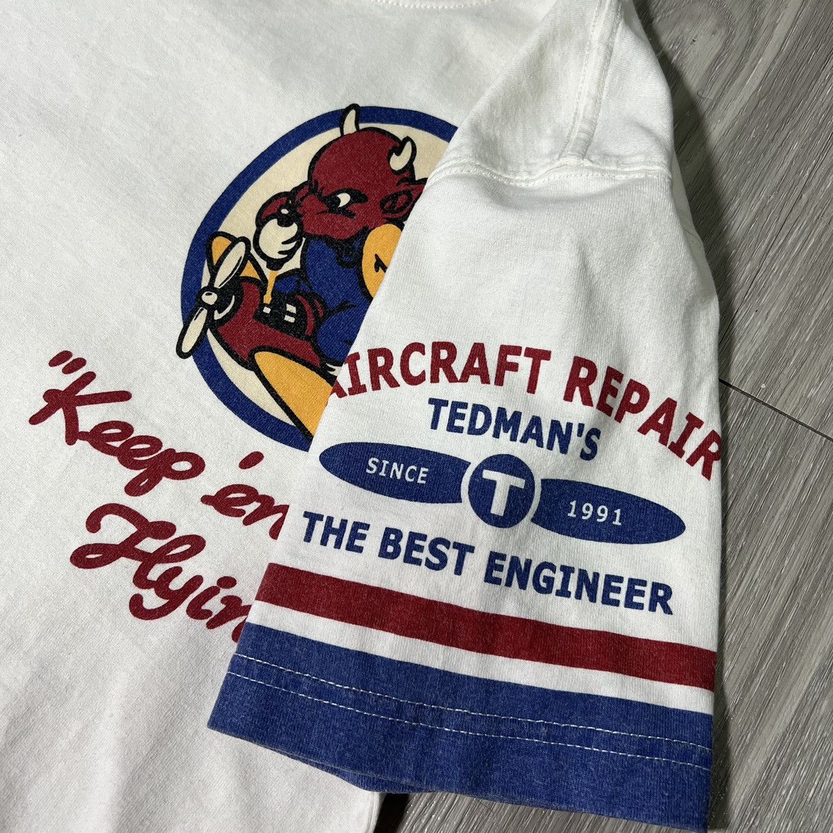 Japanese Brand × Tedman × Vintage Vintage Tedman 1991 "Keep em Flying" Tee Size US S / EU 44-46 / 1 - 7 Thumbnail
