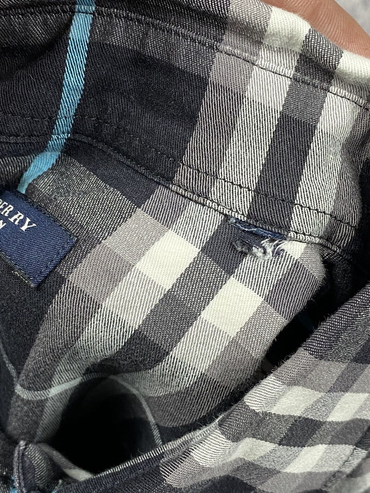 Burberry Vintage Burberry Plaid Nova Check Luxury Button Up Shirt og Size M / US 6-8 / IT 42-44 - 9 Thumbnail